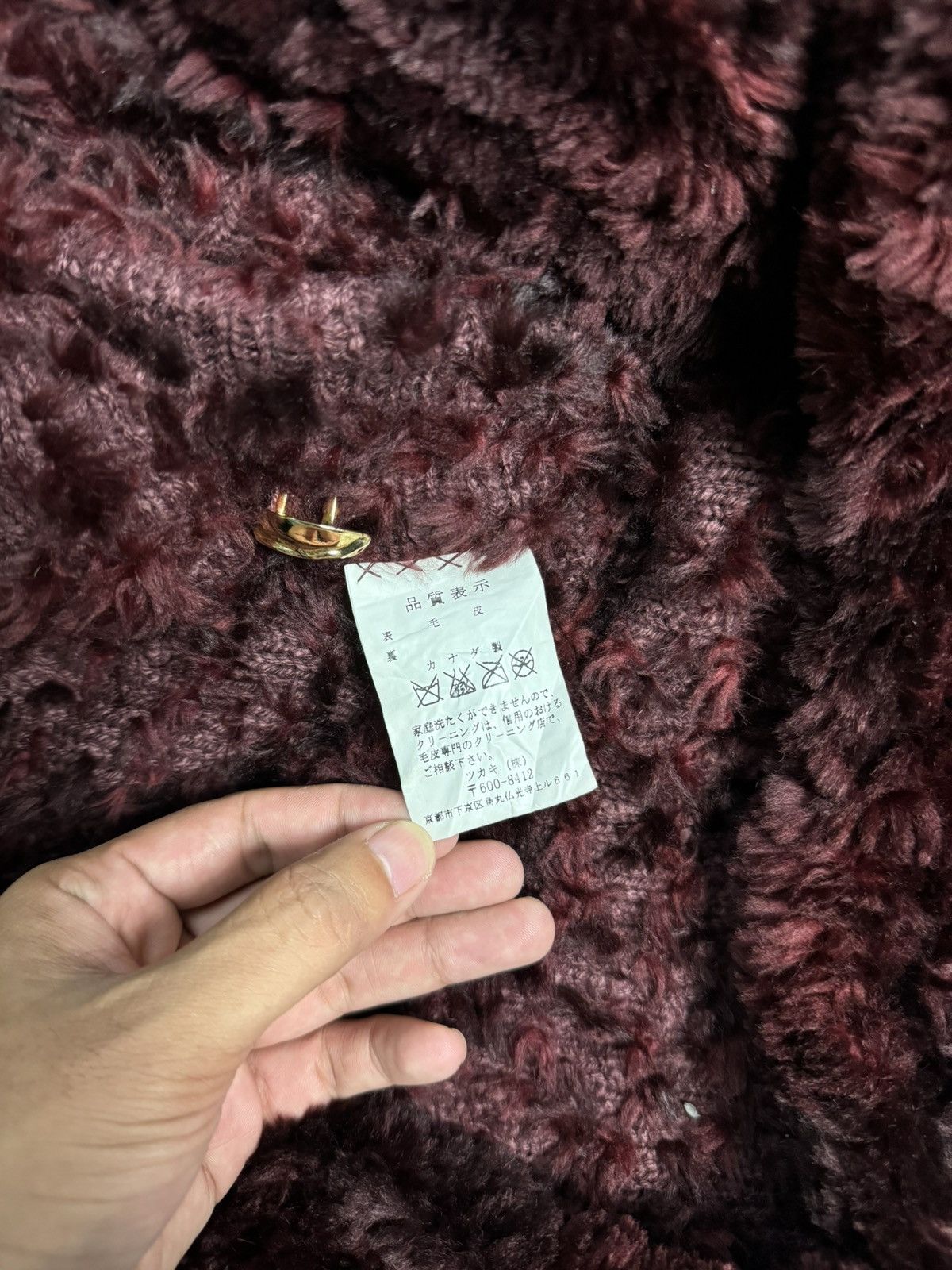 If Six Was Nine Paula Lishman Handmade Knit Fur Jacket Size M / US 6-8 / IT 42-44 - 11 Thumbnail