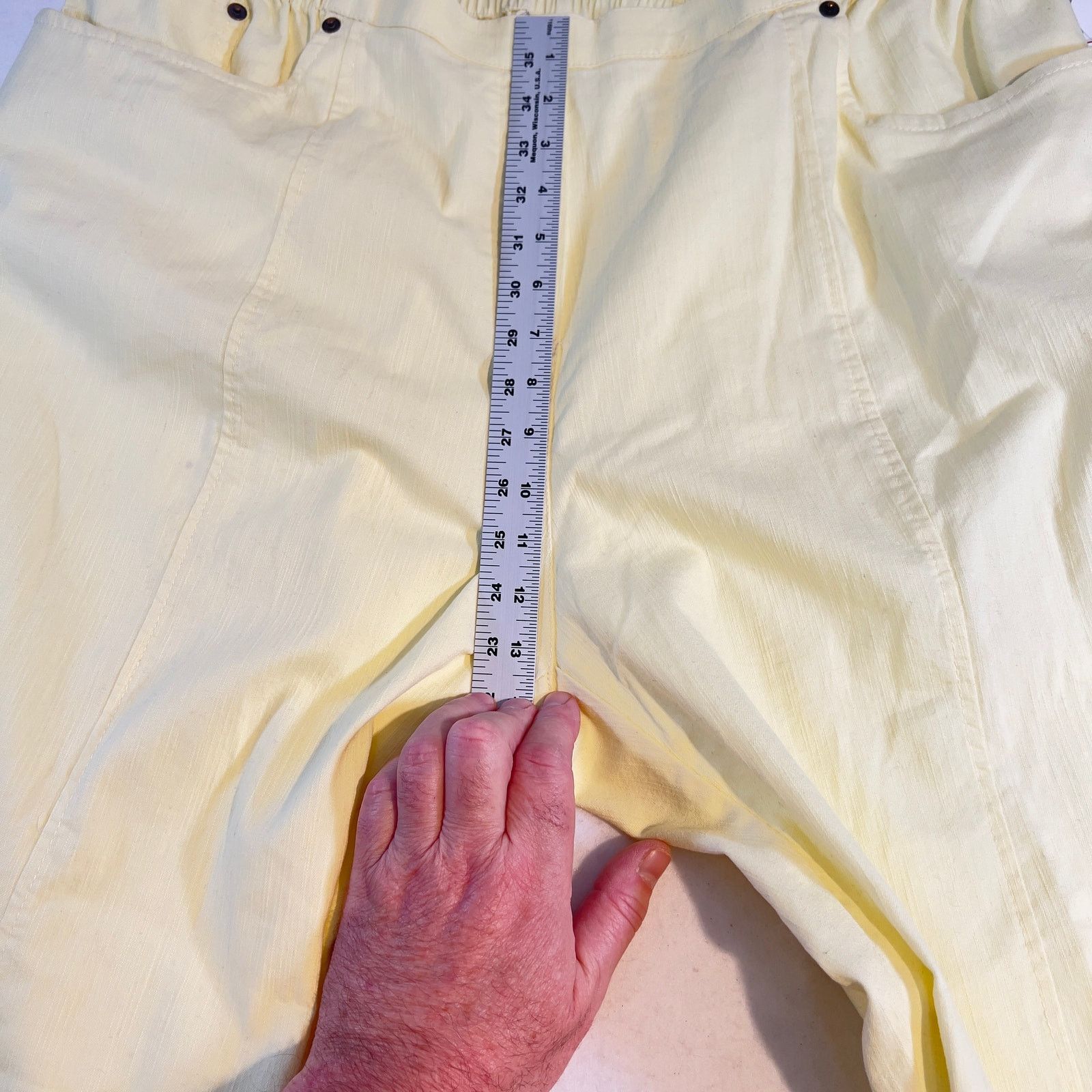 Other Cathy Daniels Pullon Pant Short Woman 3x Yellow NEW Elastic Size 38" / US 16 / IT 52 - 7 Thumbnail
