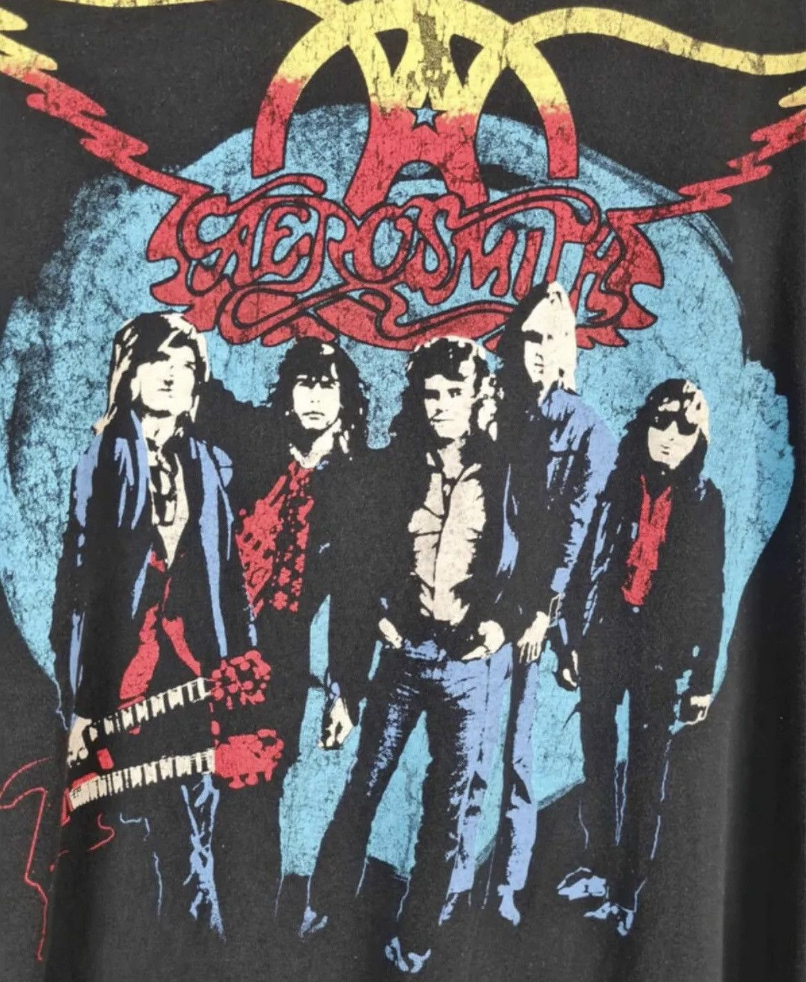 Vintage Aerosmith vintage long sleeve rocks tour tshirt small detail Size US XL / EU 56 / 4 - 2 Thumbnail