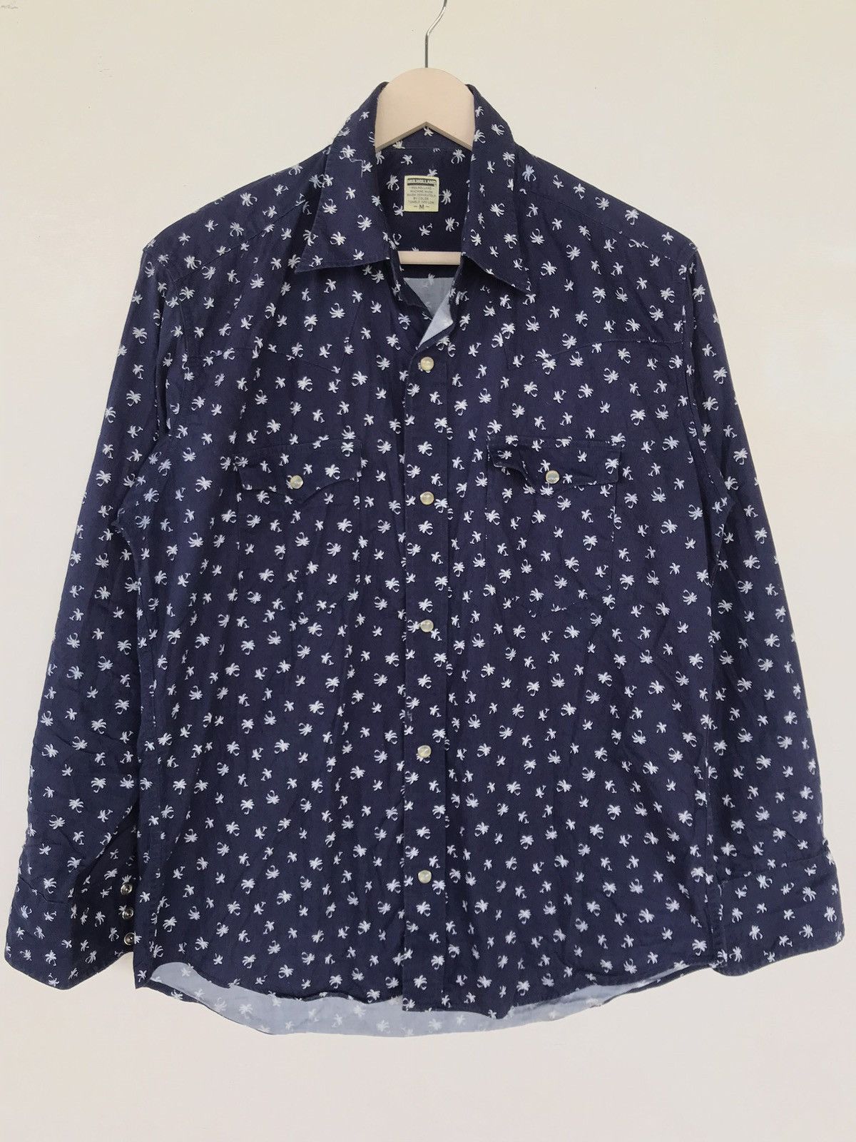 Japanese Brand × Other × Vintage Vintage MULHOLLAND Button Up Shirt Size US M / EU 48-50 / 2 - 1 Thumbnail