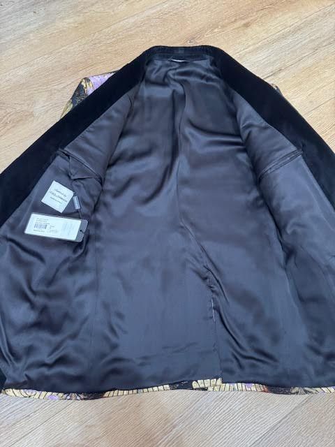 Dolce & Gabbana Dolce and Gabanna Floral Blazer with Velvet Lapel Size 48R - 6 Thumbnail