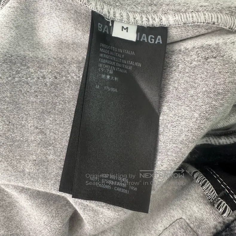 Balenciaga Balenciaga size M Trompe 3D printed denim pants, velvet ma Size US 27 - 5 Thumbnail
