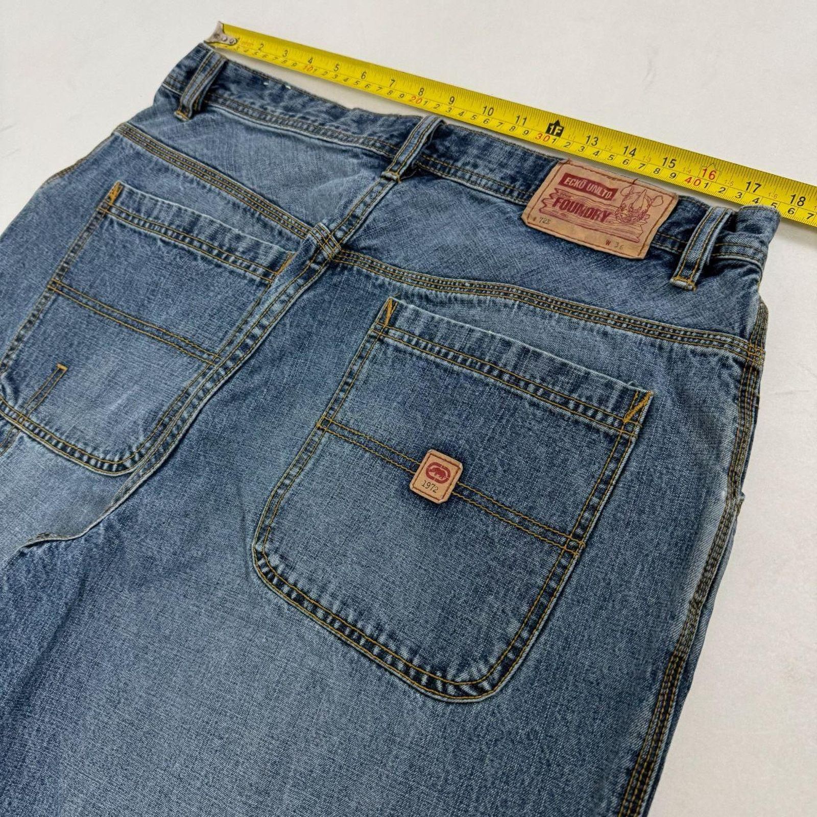 Ecko Unltd. × JNCO × Vintage Vintage y2k ecko unltd stonewash grunge baggy archive jeans Size US 36 / EU 52 - 5 Thumbnail
