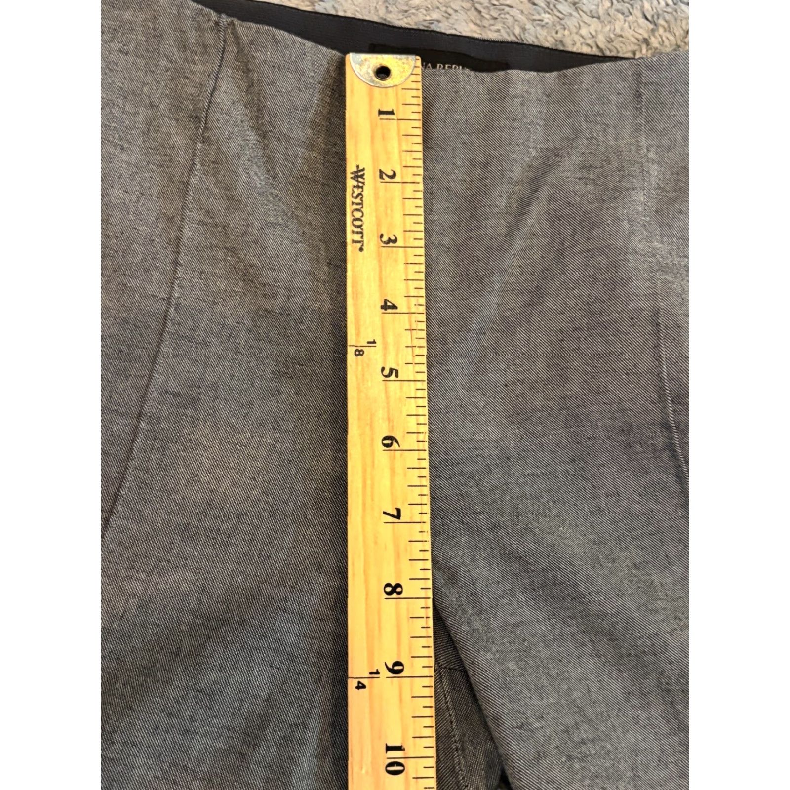 Banana Republic Banana Republic Pants Womens 4P Career Ankle Gray Pull On Side Zip Elastic Waist Size 27" / US 4 / IT 40 - 4 Thumbnail