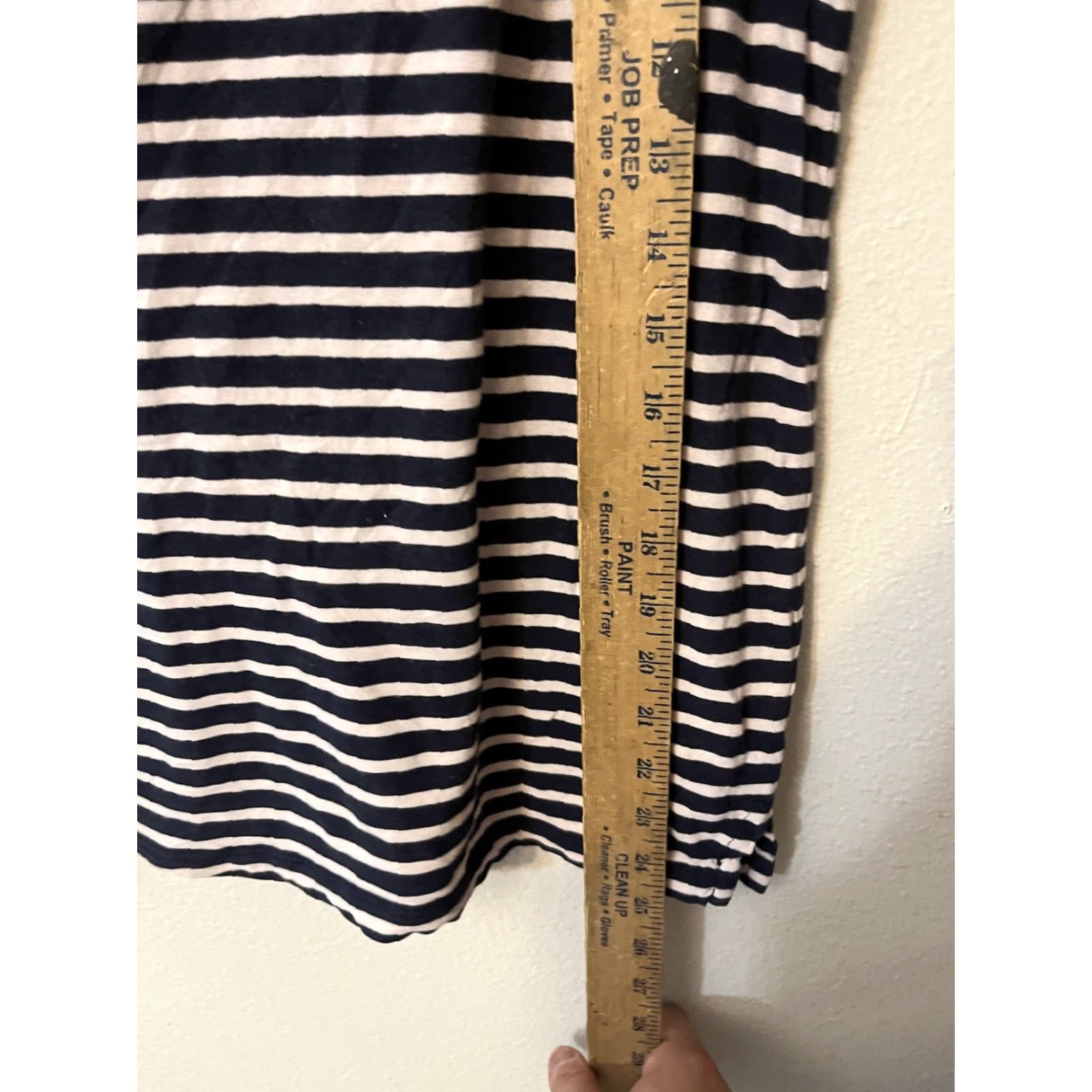 Nautica Nautica T-Shirt Women Blue Striped Short Sleeve Round Neck Cotton Size L Size L / US 10 / IT 46 - 4 Thumbnail