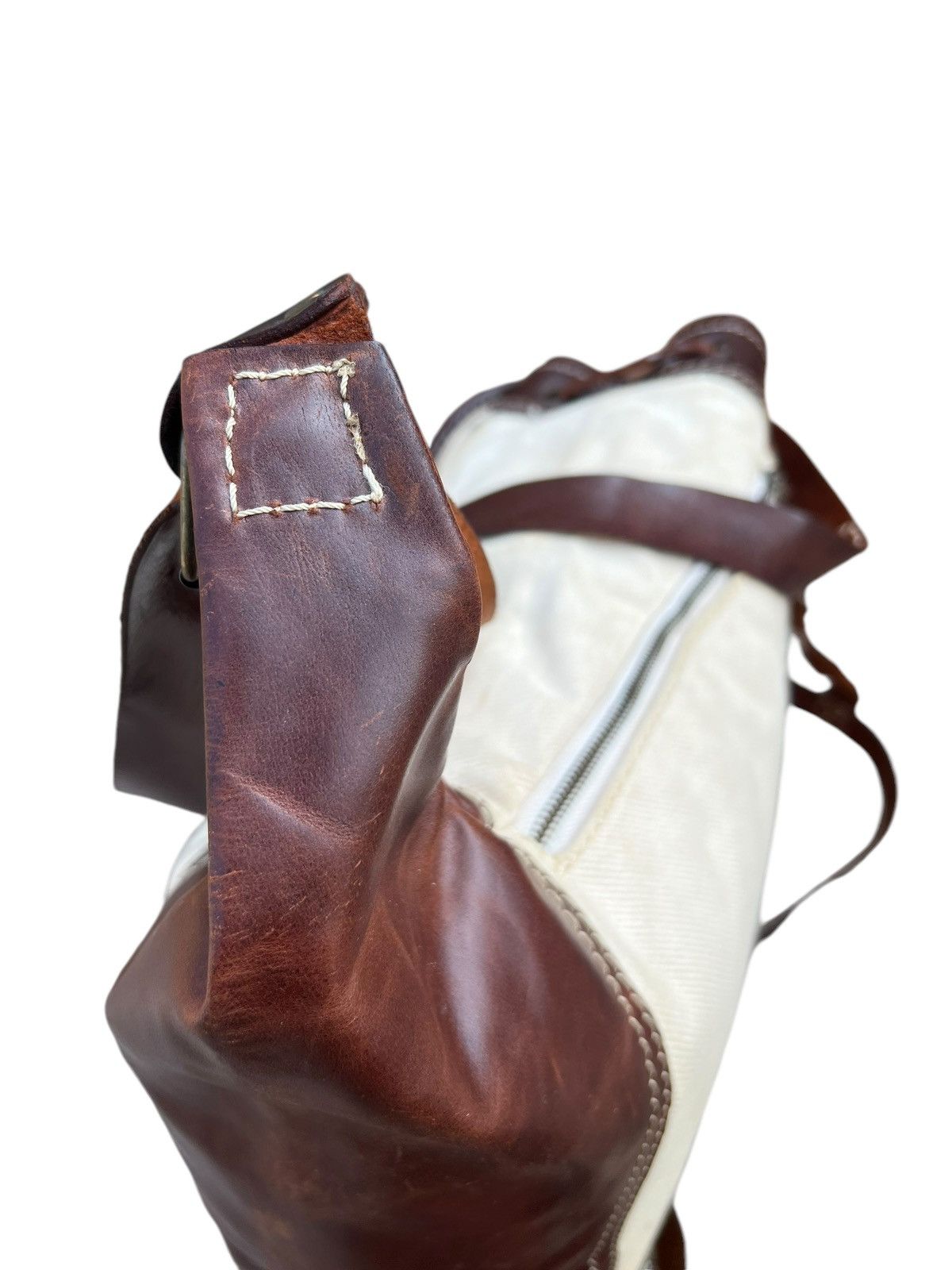 Leather Tideway Japan Muddy Stains Canvas Leather Hybrid Backpack Size ONE SIZE - 13 Thumbnail