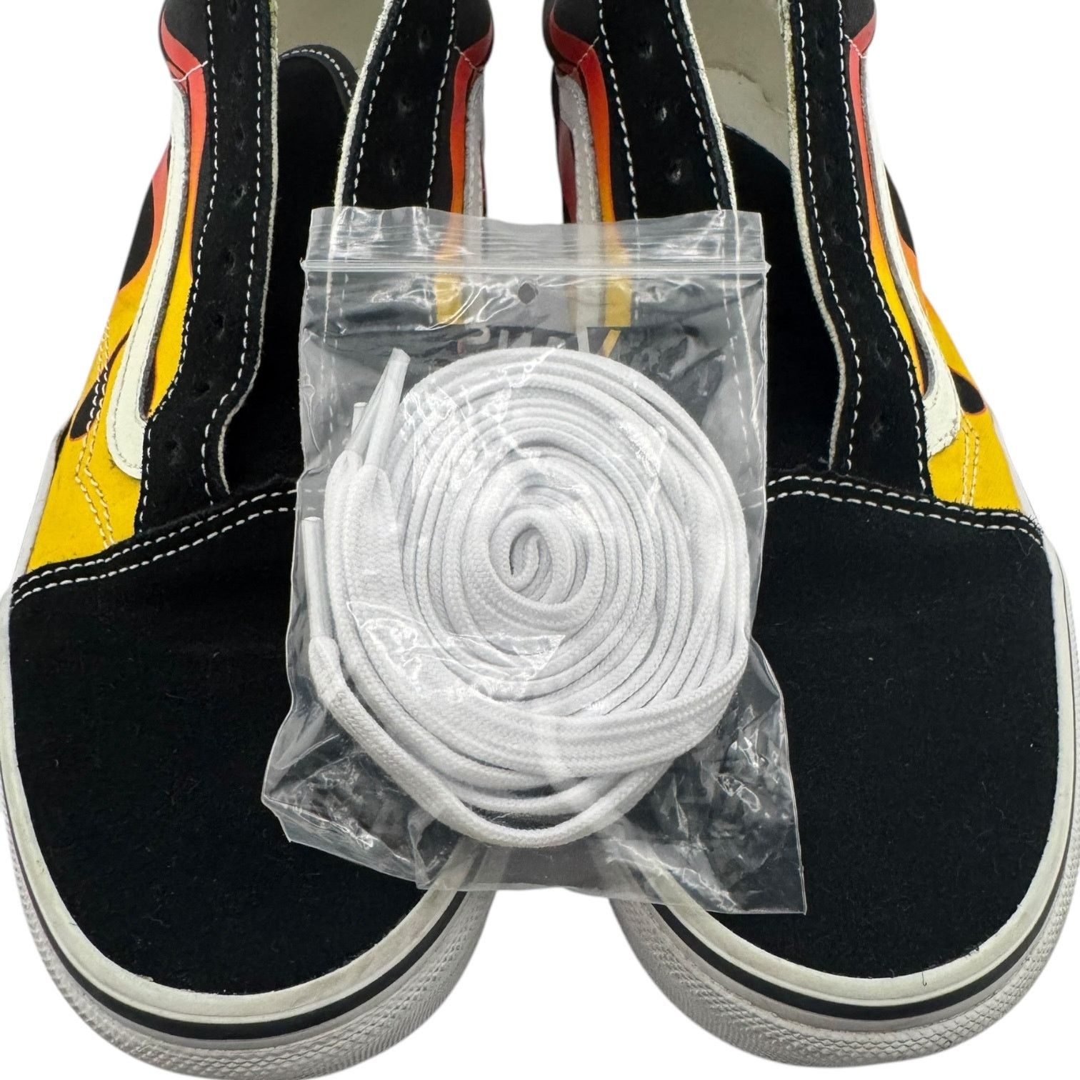 Vans Vans Old Skool Flame Shoes Black Red & Yellow Flames 9/10.5 Size US 9 / EU 42 - 3 Thumbnail