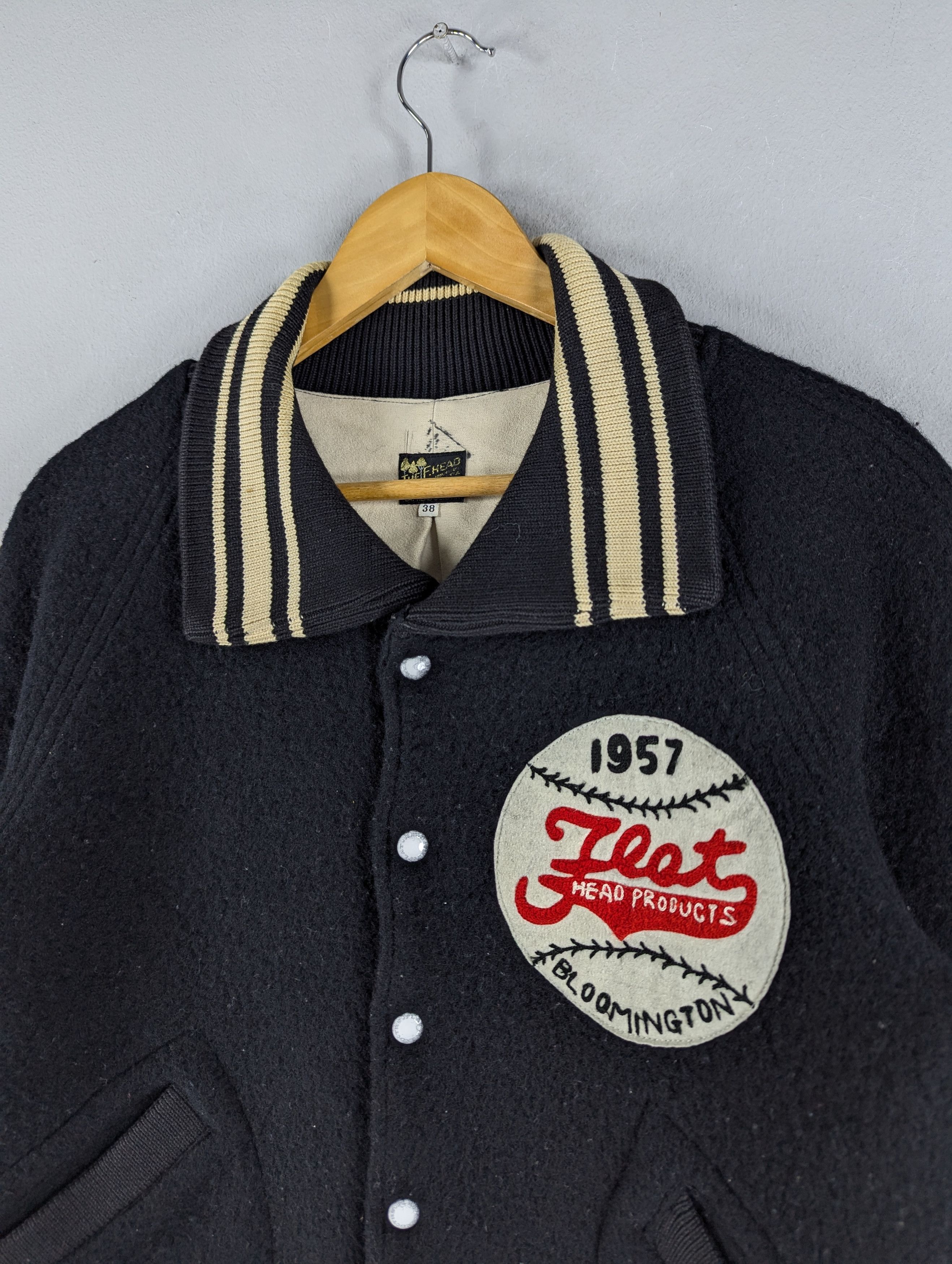 The Flat Head Vintage The Flat Head Wool Varsity Baseball Jacket Size 38 Size US M / EU 48-50 / 2 - 4 Thumbnail