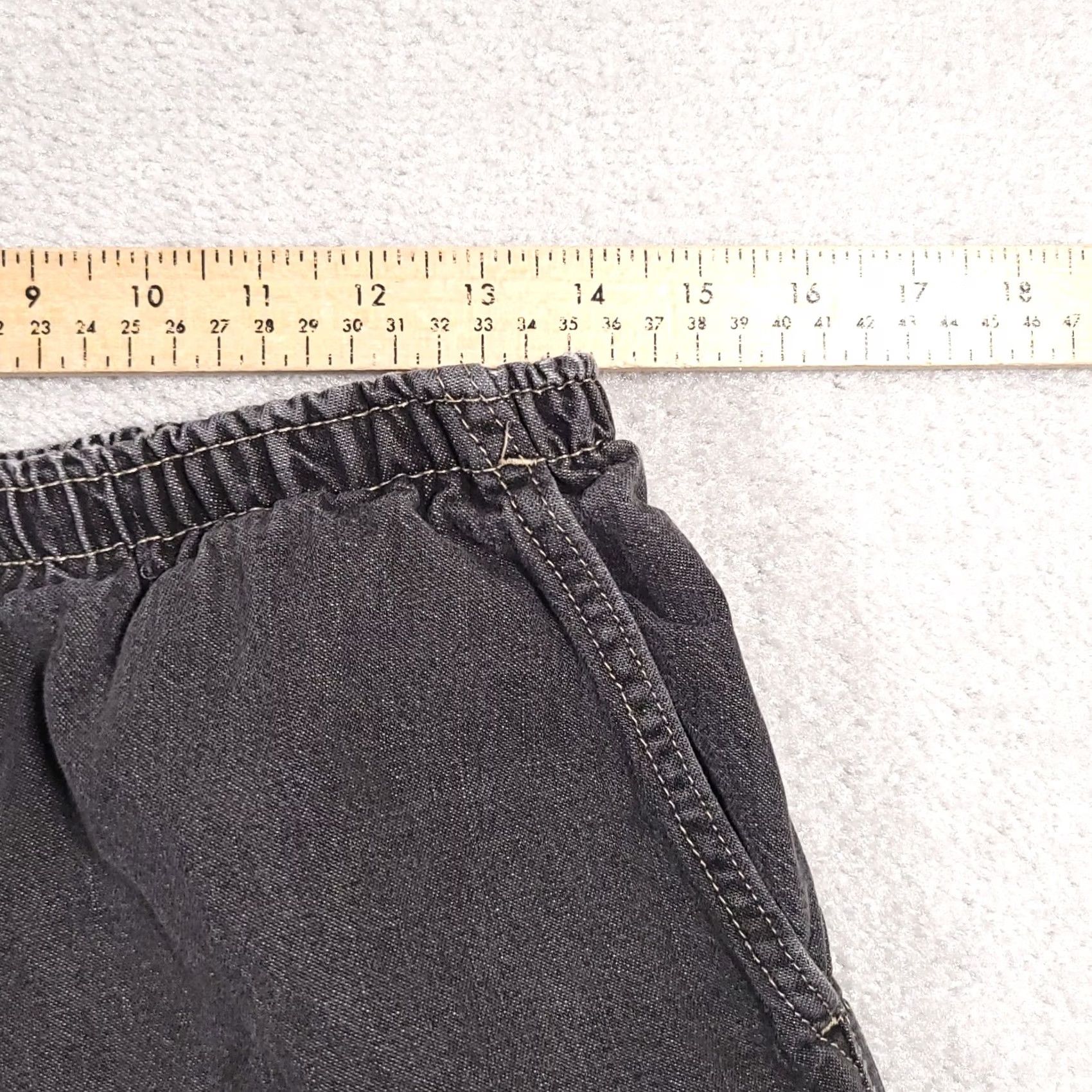 Vintage VINTAGE White Stag Elastic Stretch Pull On Pants Womens 10 Charcoal Hemmed 25.5" Size 32" / US 10 / IT 46 - 7 Thumbnail