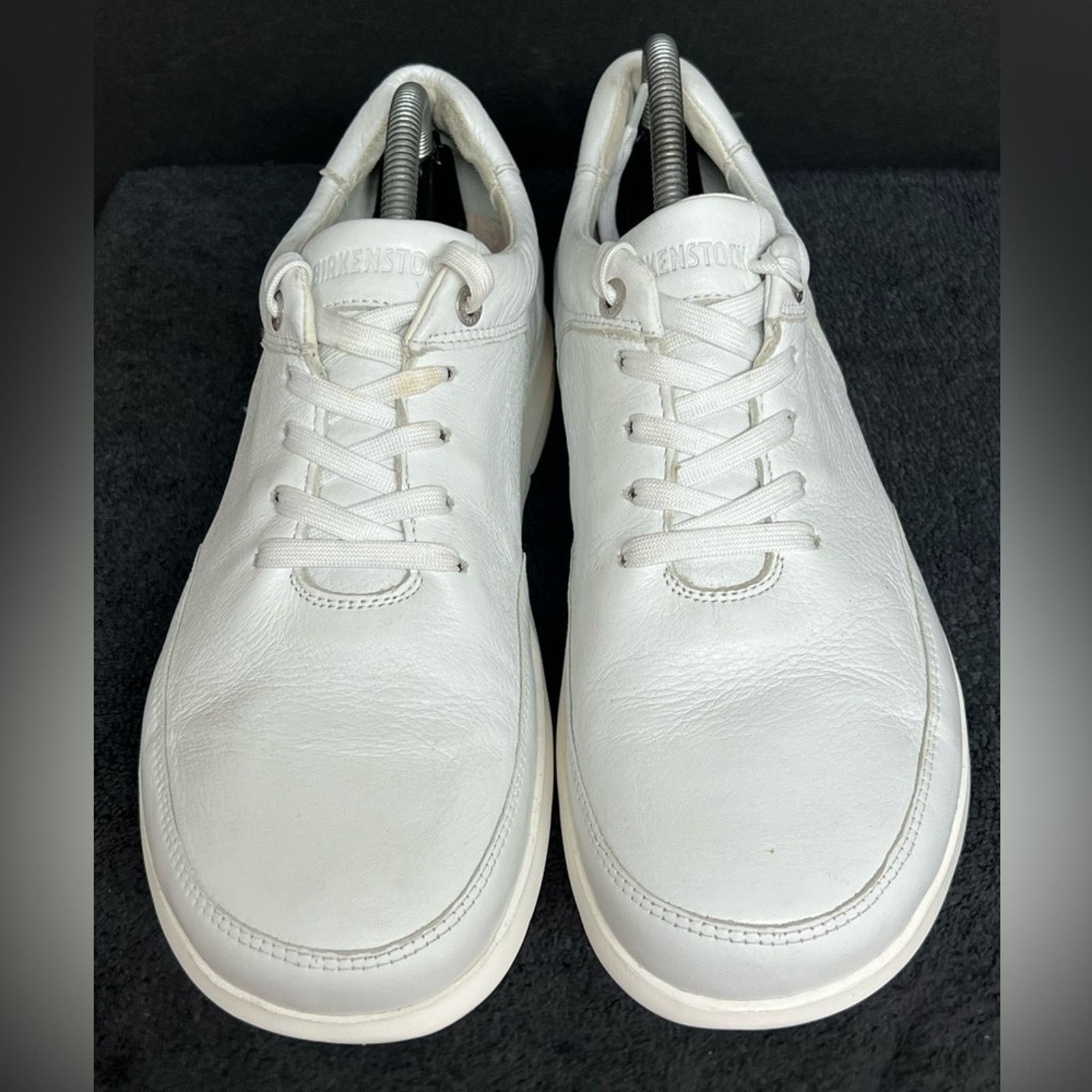 Birkenstock Birkenstock Manitoba Mens White Leather Shoes Size 41 US 8M Size US 8 / EU 41 - 6 Thumbnail