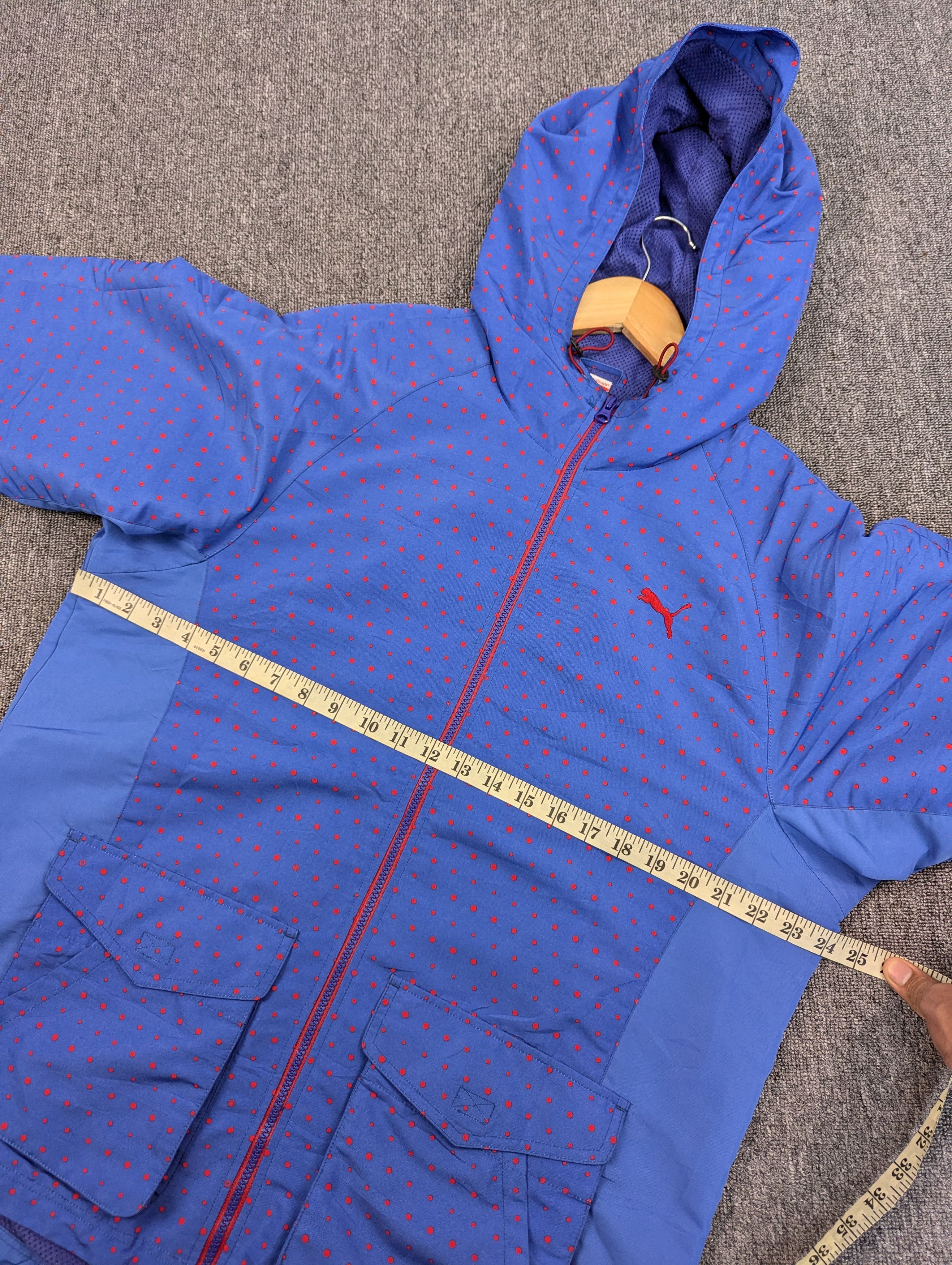 Puma Puma Lifestyle Polkadot Light Zipper Hoodie Jacket Size US L / EU 52-54 / 3 - 13 Thumbnail