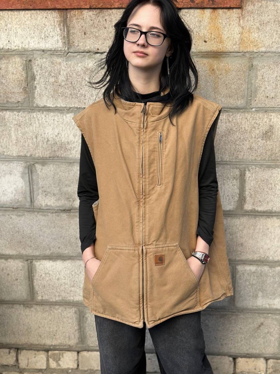 Carhartt VTG Archival Carhartt Vest Work Wear Hype Trend Staff Pick Size US XXL / EU 58 / 5 - 2 Thumbnail