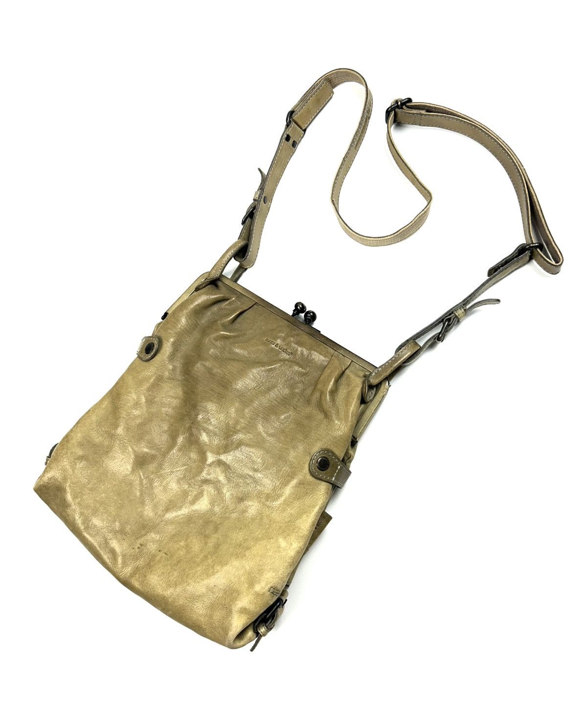 Vintage Aunts Uncles Crossbody Leather Messenger Bag Y2k