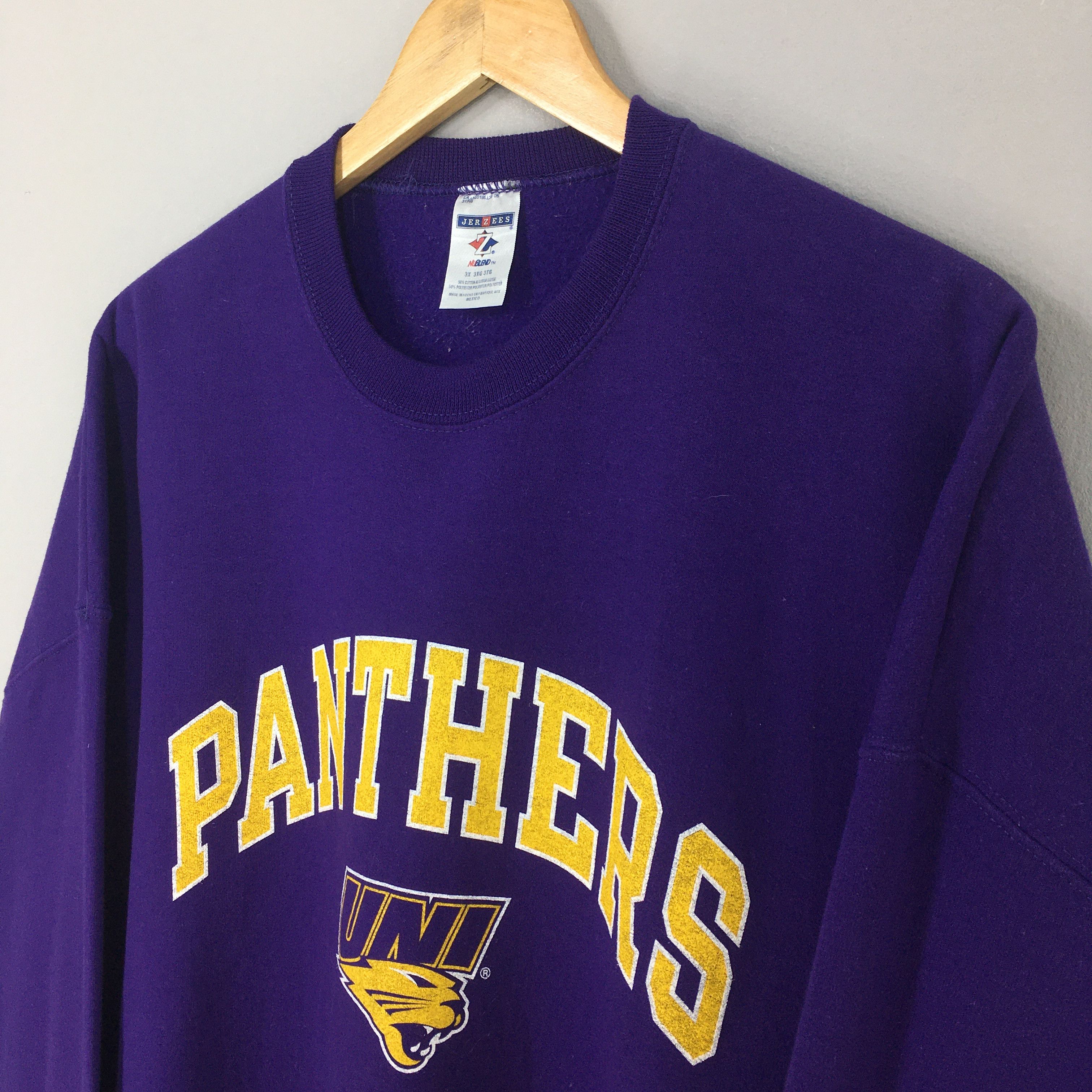 Jerzees Vintage Northern Iowa Panthers Football Sweatshirt 3XL Size US XXL / EU 58 / 5 - 5 Thumbnail