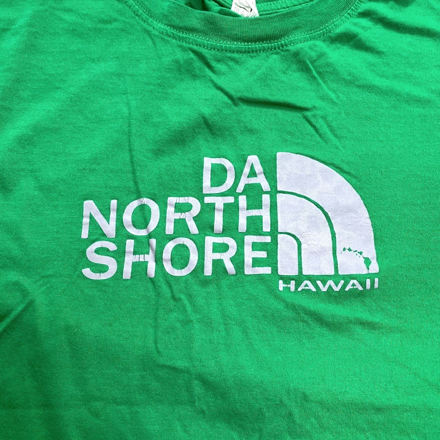 Logo 7 True Shirt Adult Large Unisex Green Da North Short Hawaio Logo Short Sleeve Top Size L / US 10 / IT 46 - 6 Thumbnail