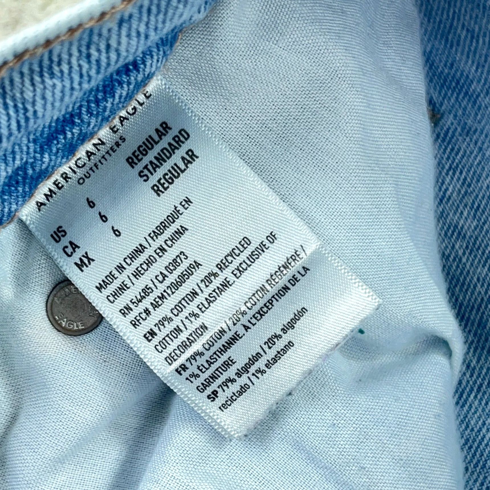 American Eagle Outfitters American Eagle Outfitters Jeans Women 6 High Rise Ankle Light Blue Distressed 5-Pocket Denim Jeans Womens Size 6 Regular 28in Inseam Size 28" / US 6 / IT 42 - 5 Thumbnail