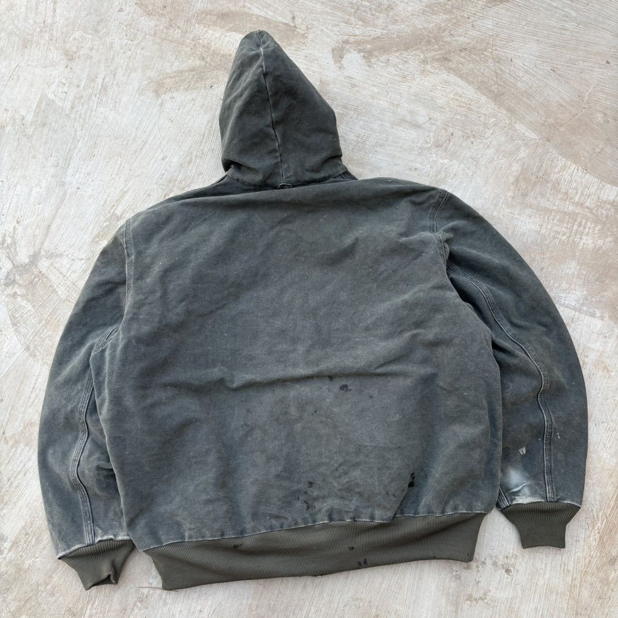 Carhartt Vintage 00s Sunfaded Carhartt Active Hooded Jacket Size US XL / EU 56 / 4 - 9 Thumbnail