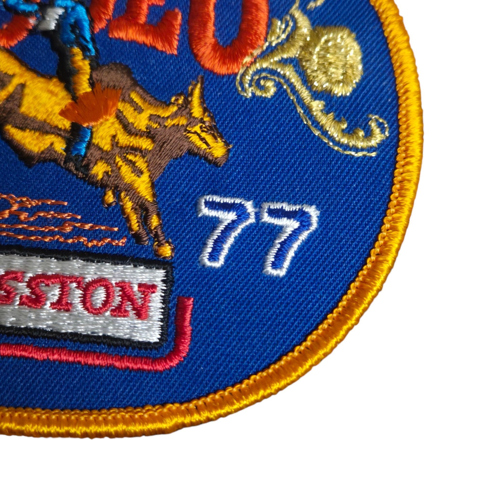Other Vintage NFR Rodeo Patch National Finals 1977 Bull Rider Hess Size ONE SIZE - 3 Thumbnail