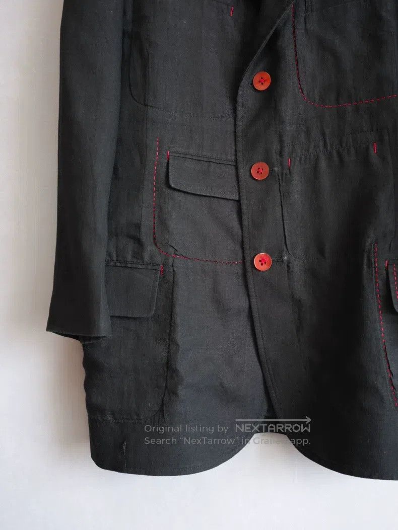 Yohji Yamamoto YOHJI YAMAMOTO Red Thread Linen Jacket Size US M / EU 48-50 / 2 - 5 Thumbnail