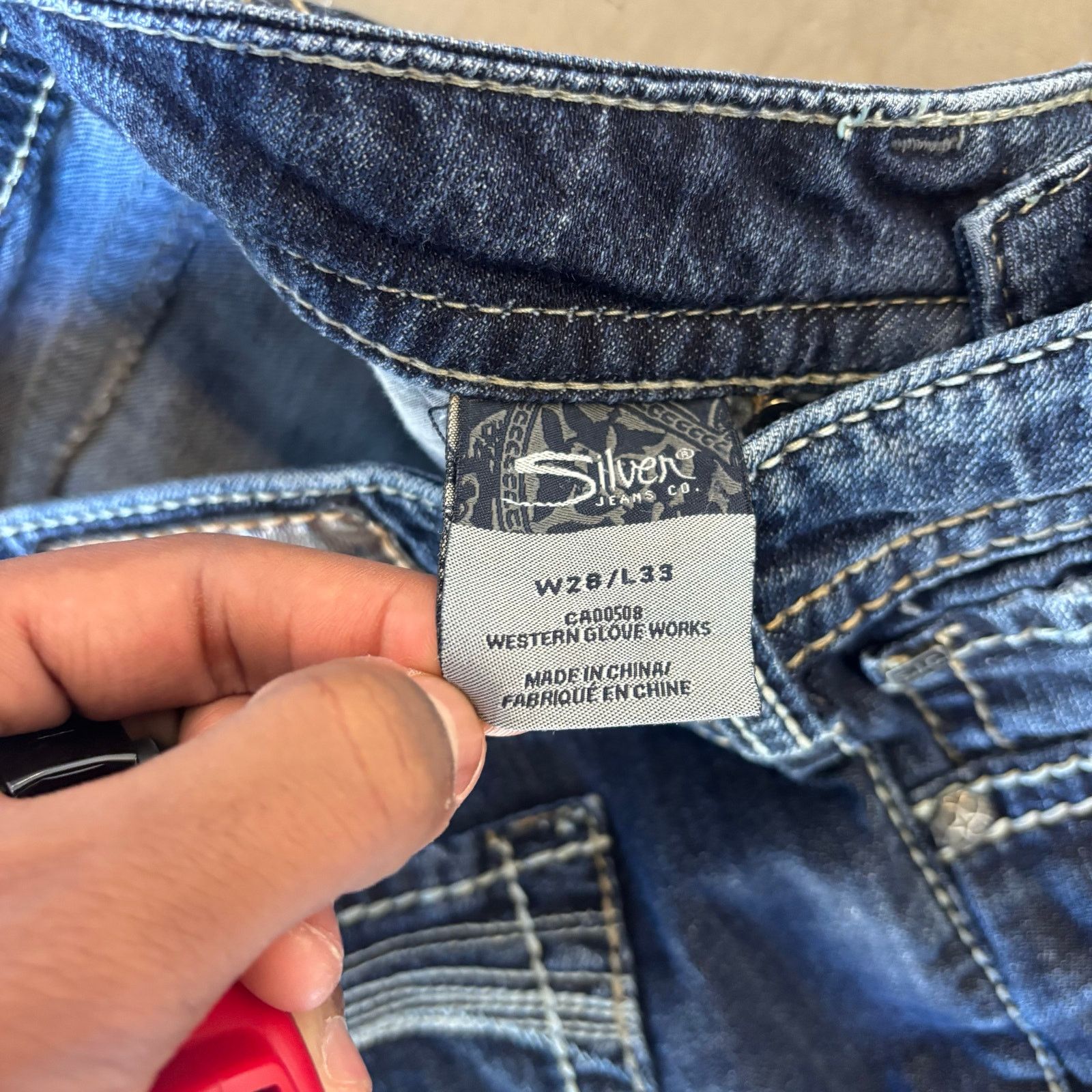 Silver Jeans Co. Vintage Silver Brand Darkwashed Bootcut Jeans Size US 28 / EU 44 - 5 Thumbnail