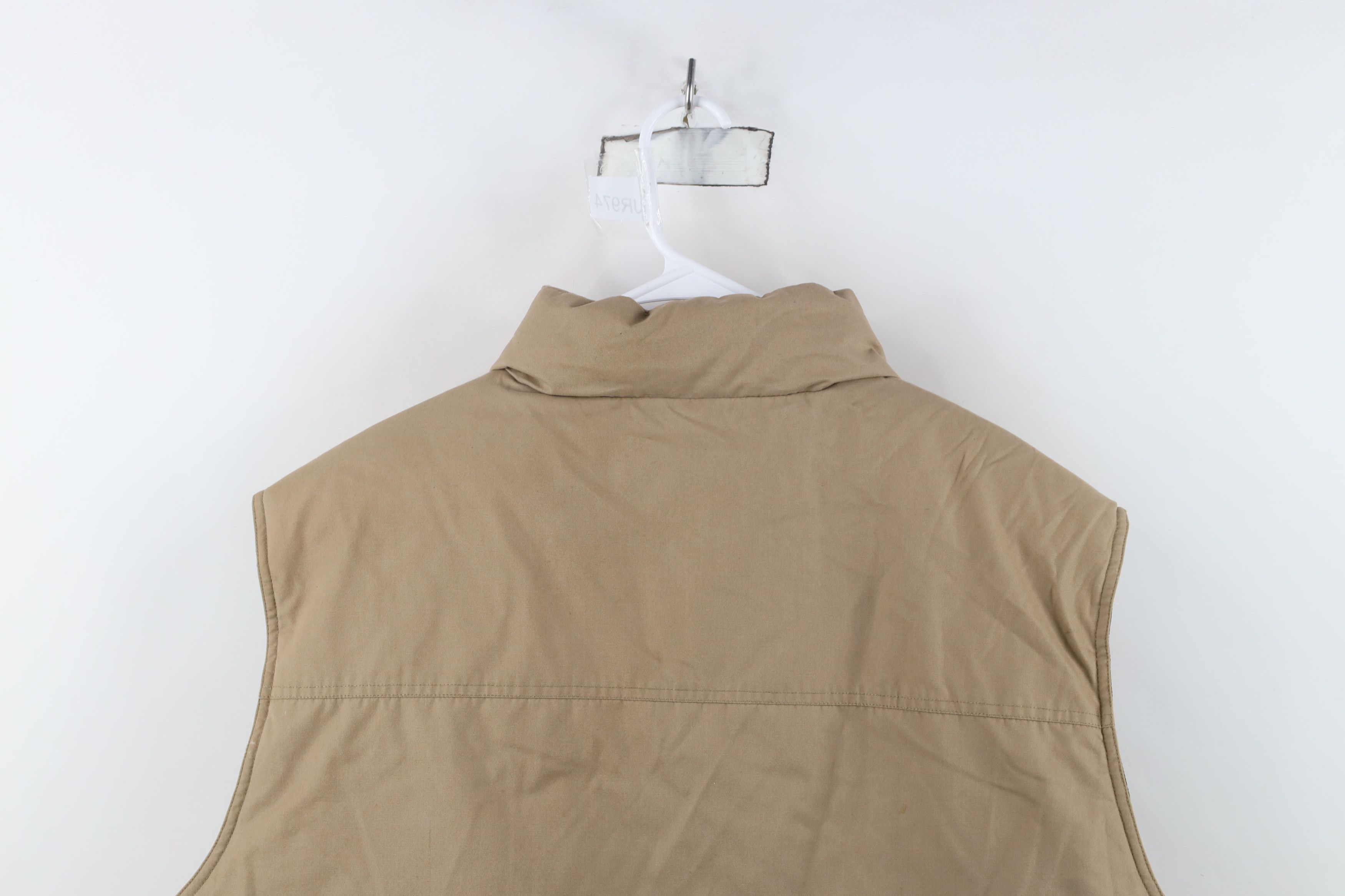 Lands' End Vintage 90s Lands End Duck Goose Down Puffer Vest Jacket Tan Size US XL / EU 56 / 4 - 14 Thumbnail