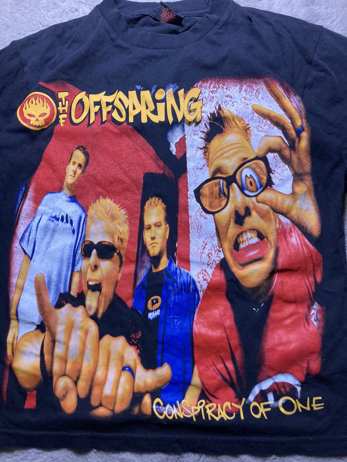 Band Tees × Vintage ⛩️ The Offspring Conspiracy Of One Vintage Rock Band Tee Y2K Size US S / EU 44-46 / 1 - 3 Thumbnail