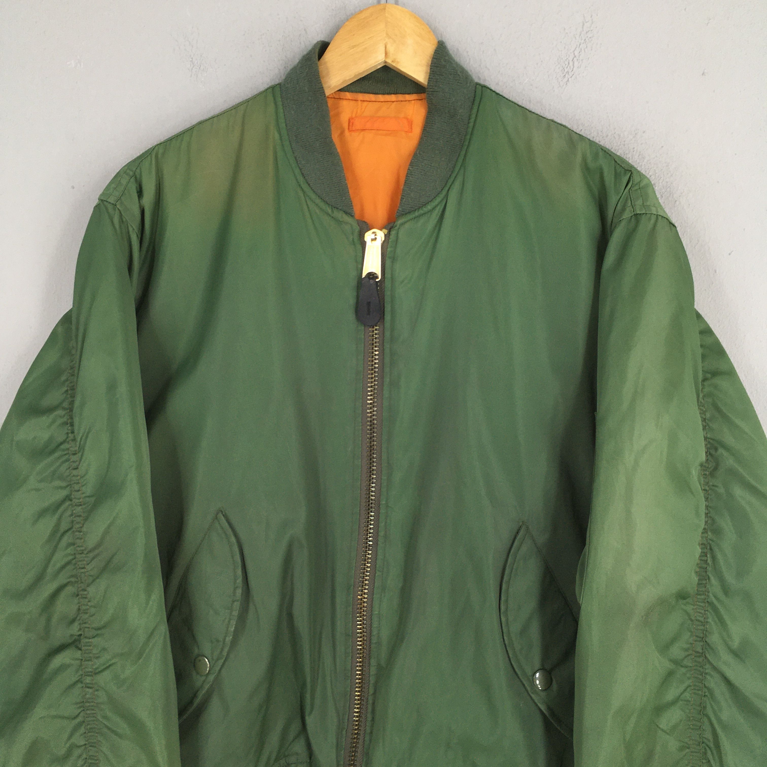 Vintage Vintage 90s MA -1 Reversible Flight Jacket XL Size US XL / EU 56 / 4 - 2 Thumbnail