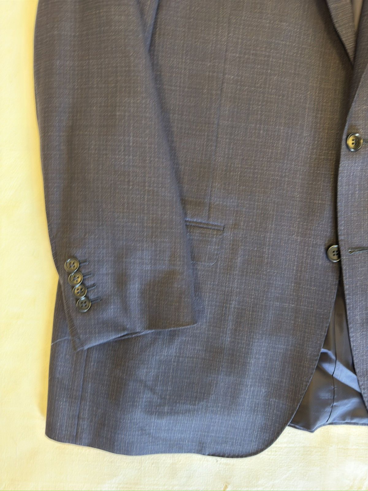 Canali CANALI Made in Italy Wool Subtle Check Jacket 46R $1695 Size 46R - 8 Thumbnail
