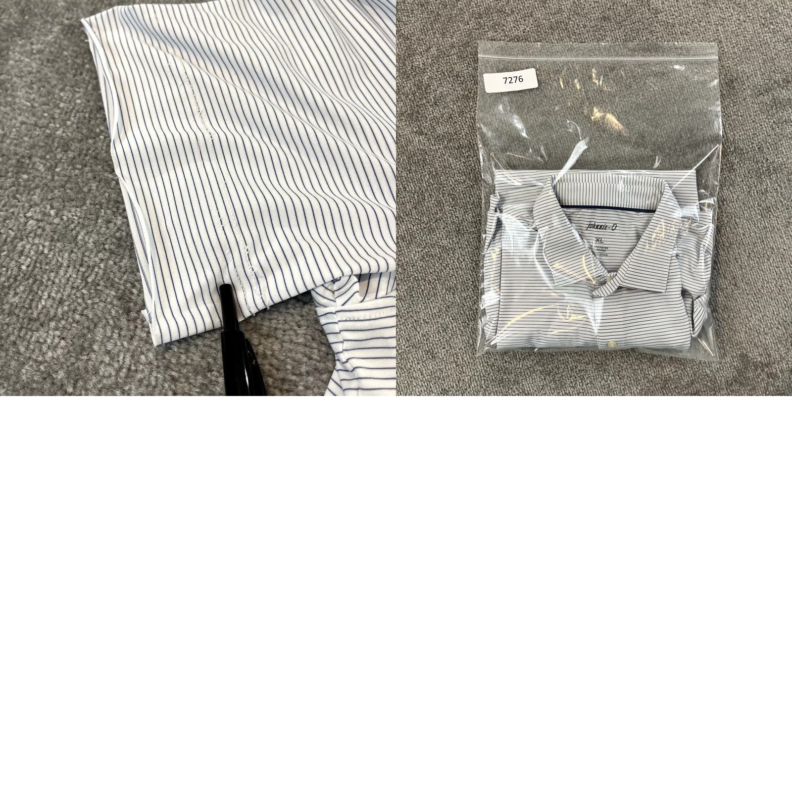 johnnie-O JOHNNIE-O Polo Shirt Mens XL White Blue Striped TORREY PINES 121st US Open Golf Size US XL / EU 56 / 4 - 8 Thumbnail