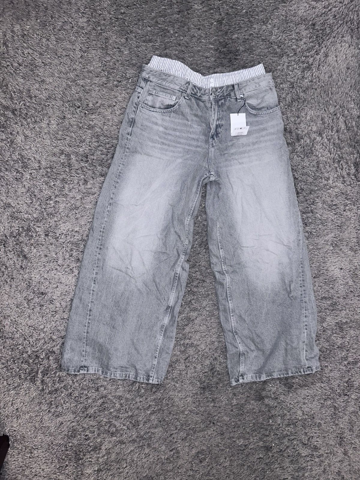 Zara ZARA SS23 LIGHT-BLUE Z1975 MOM FIT HIGH-WAIST JEANS