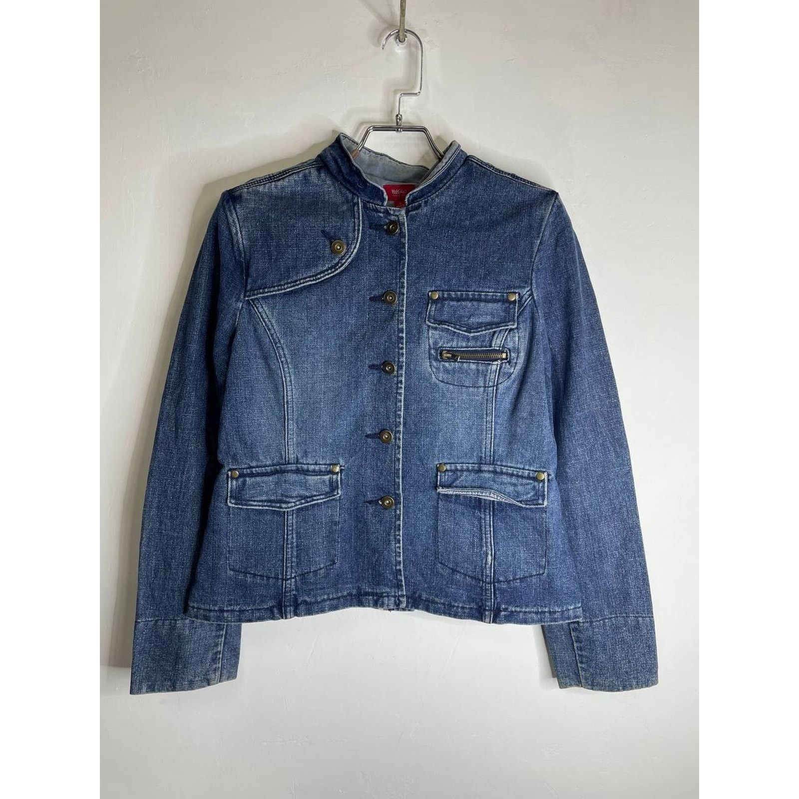 If Six Was Nine × Japanese Brand × Miss Sixty Vintage Japanese Reworked Ifsixwasnine Style Denim Jacket Size L / US 10 / IT 46 - 1 Thumbnail