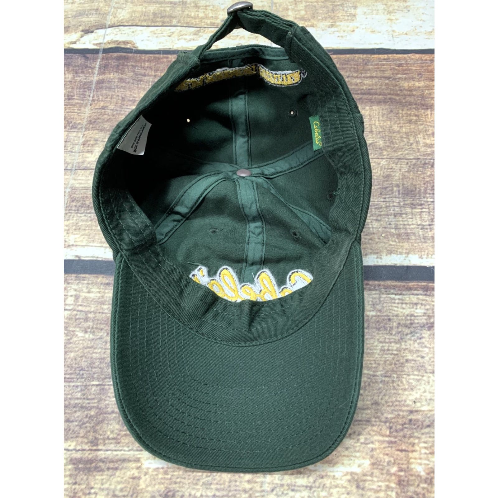 Vintage Cabela’s Cap Hat Green Strap Back Outdoor Lightweight Casual Adults Baseball Cap Men Adjustable Green Cap Hat Size ONE SIZE - 7 Thumbnail