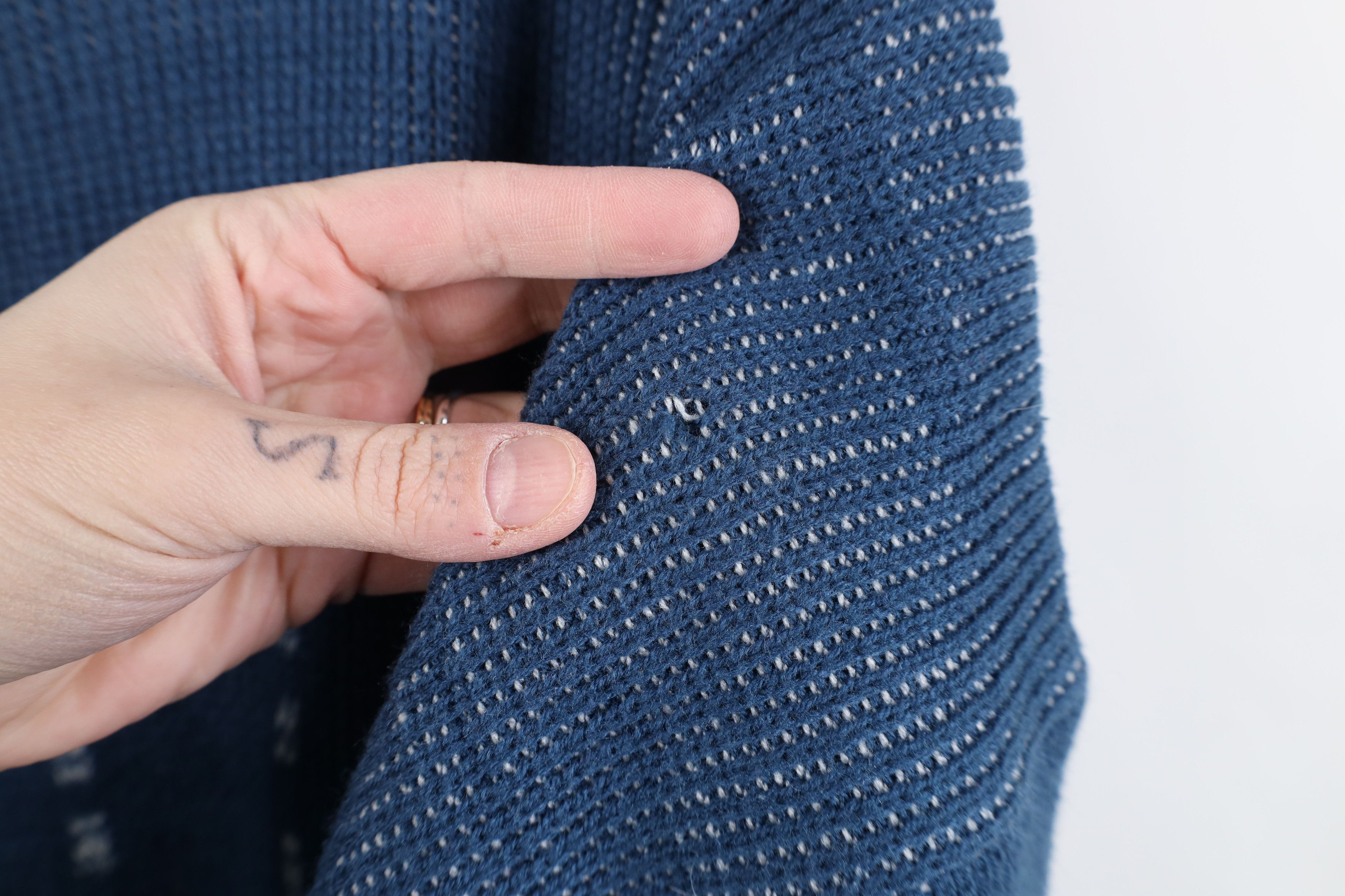 Vintage Vintage 90s Streetwear Ribbed Knit Boxy Fit Crewneck Sweater Size US XXL / EU 58 / 5 - 4 Thumbnail
