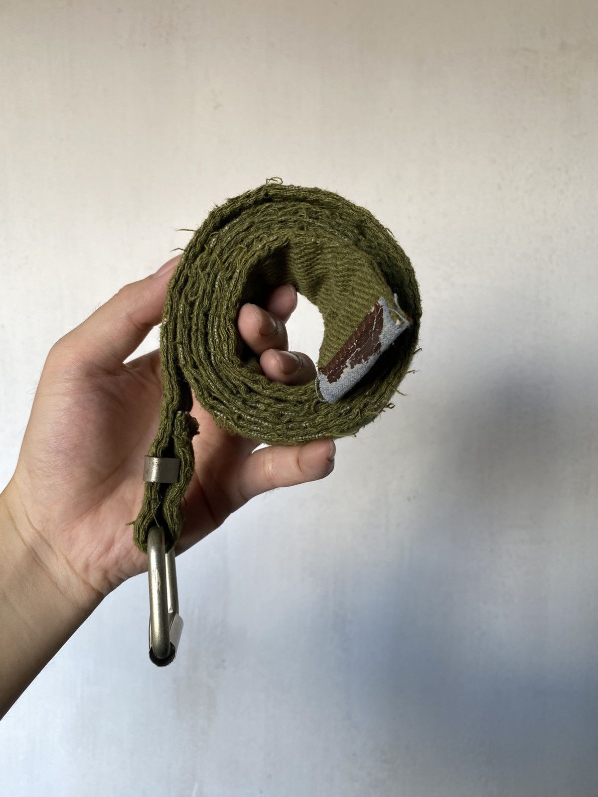 If Six Was Nine Vintage Y2K Style Poem Opium Distressed Canvas Belt Size ONE SIZE - 6 Thumbnail