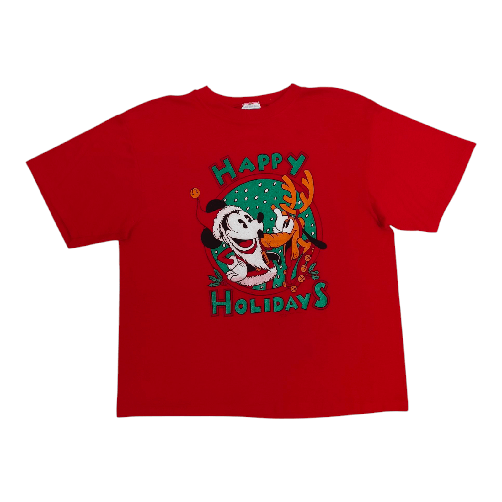 Mickey Mouse Vintage HAPPY HOLIDAYS THE WALT DISNEY COMPANY BY AMI Tee Size US XL / EU 56 / 4 - 1 Thumbnail