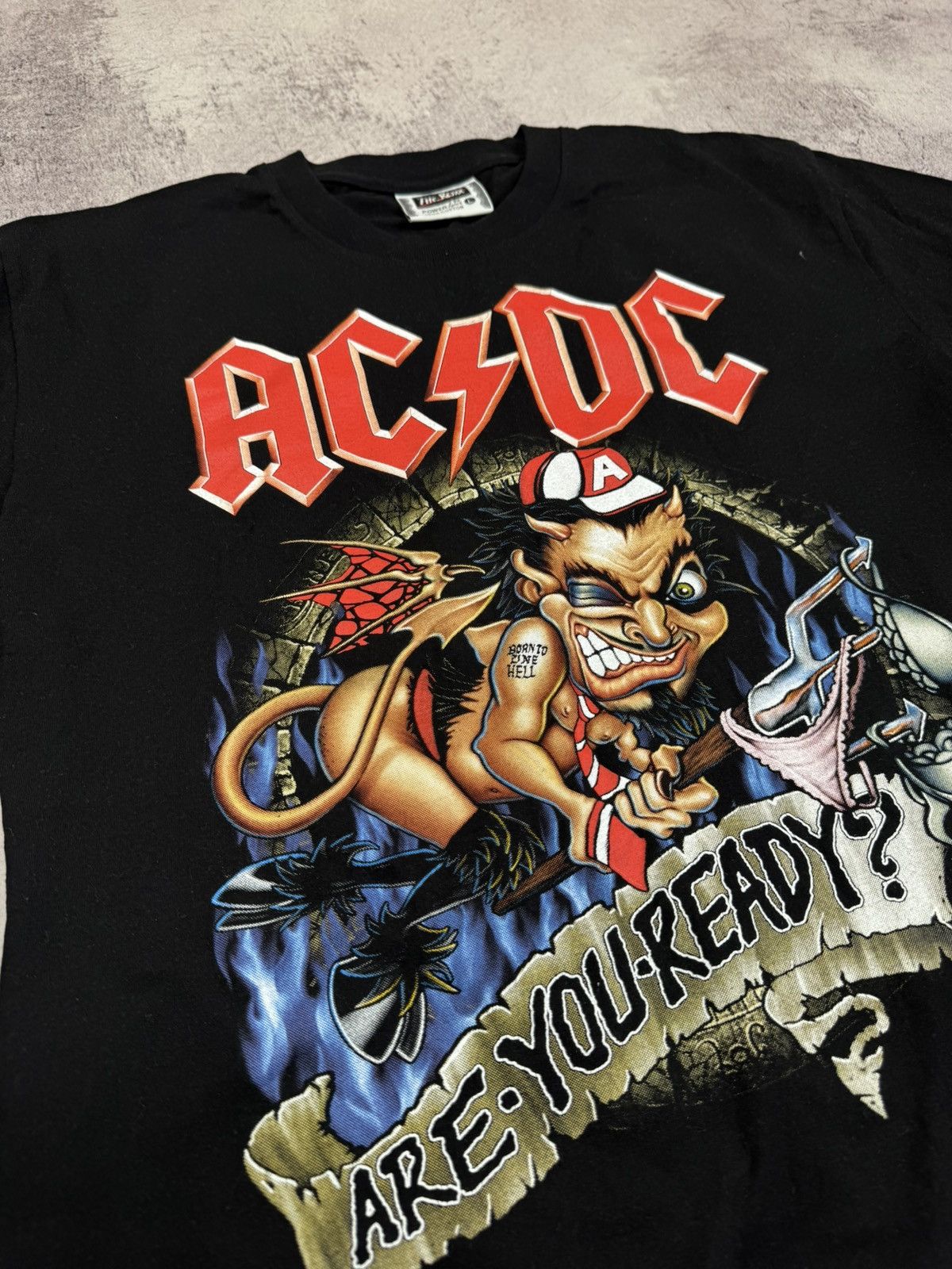 AC/DC 🎸Vintage 00s T-Shiry AC/DC Are You Raady? Rock Band VTG Tee🎸 Size US L / EU 52-54 / 3 - 7 Thumbnail