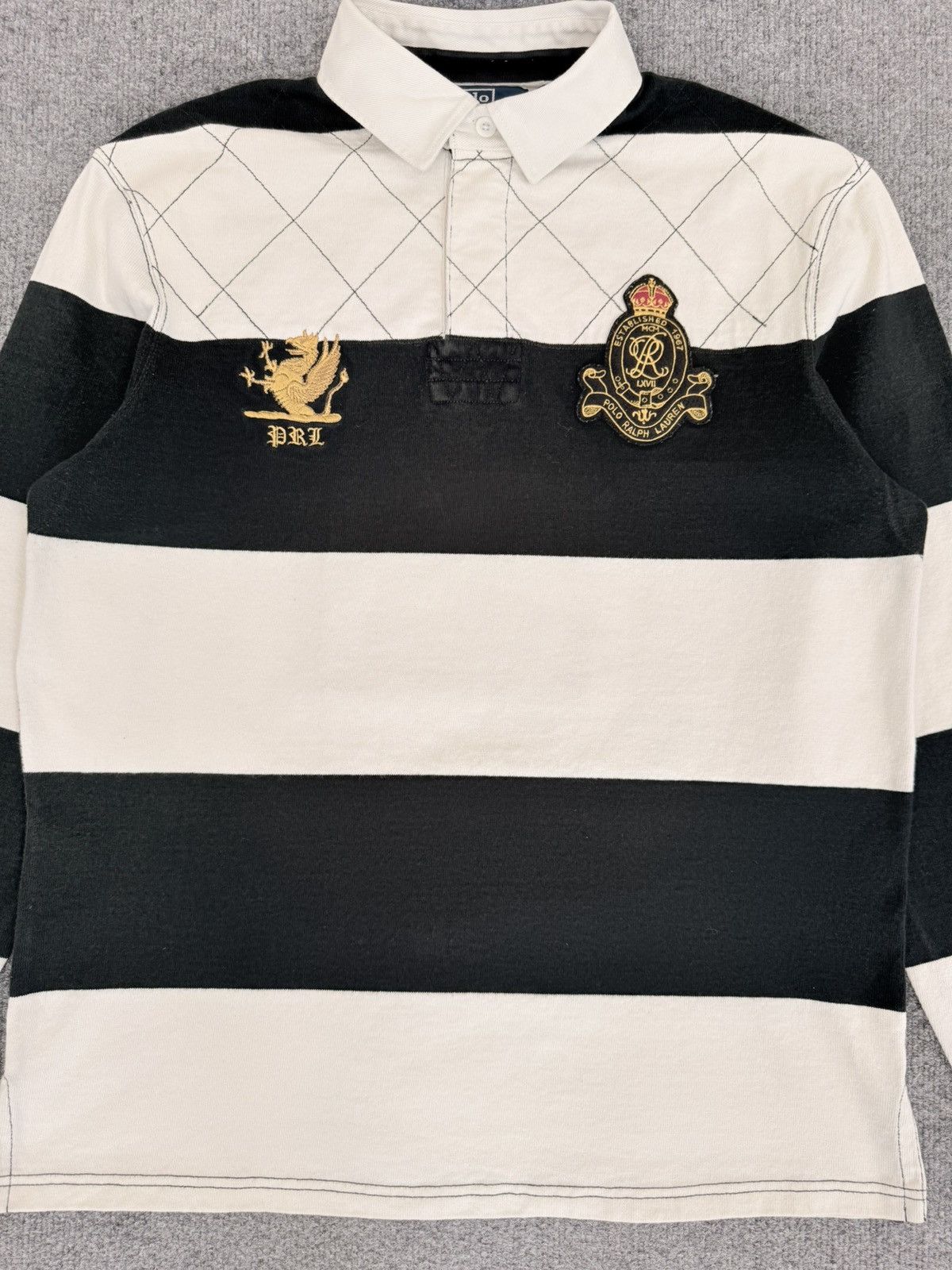 Polo Ralph Lauren Vintage Polo Ralph Lauren PRLC Rugby Shirt Crest Size US L / EU 52-54 / 3 - 2 Thumbnail