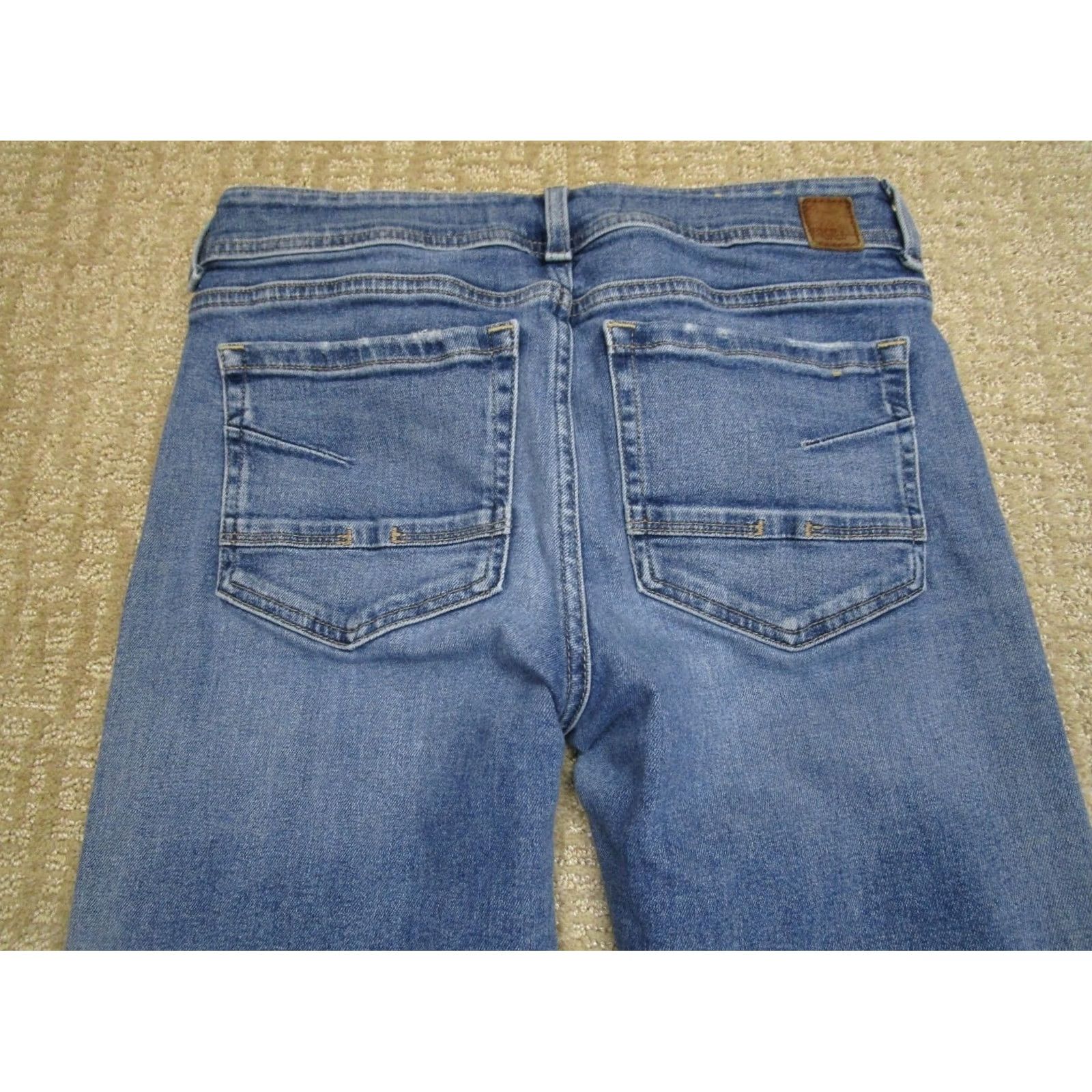 Vintage BKE Jeans Women 29 Buckle Ankle Slim Fit Light Wash Denim Pants Blue 5-Pocket Logo Modern Slimming Womens Jeans Use 29 Buckle Bke Style: Ankle Size 29" - 4 Thumbnail