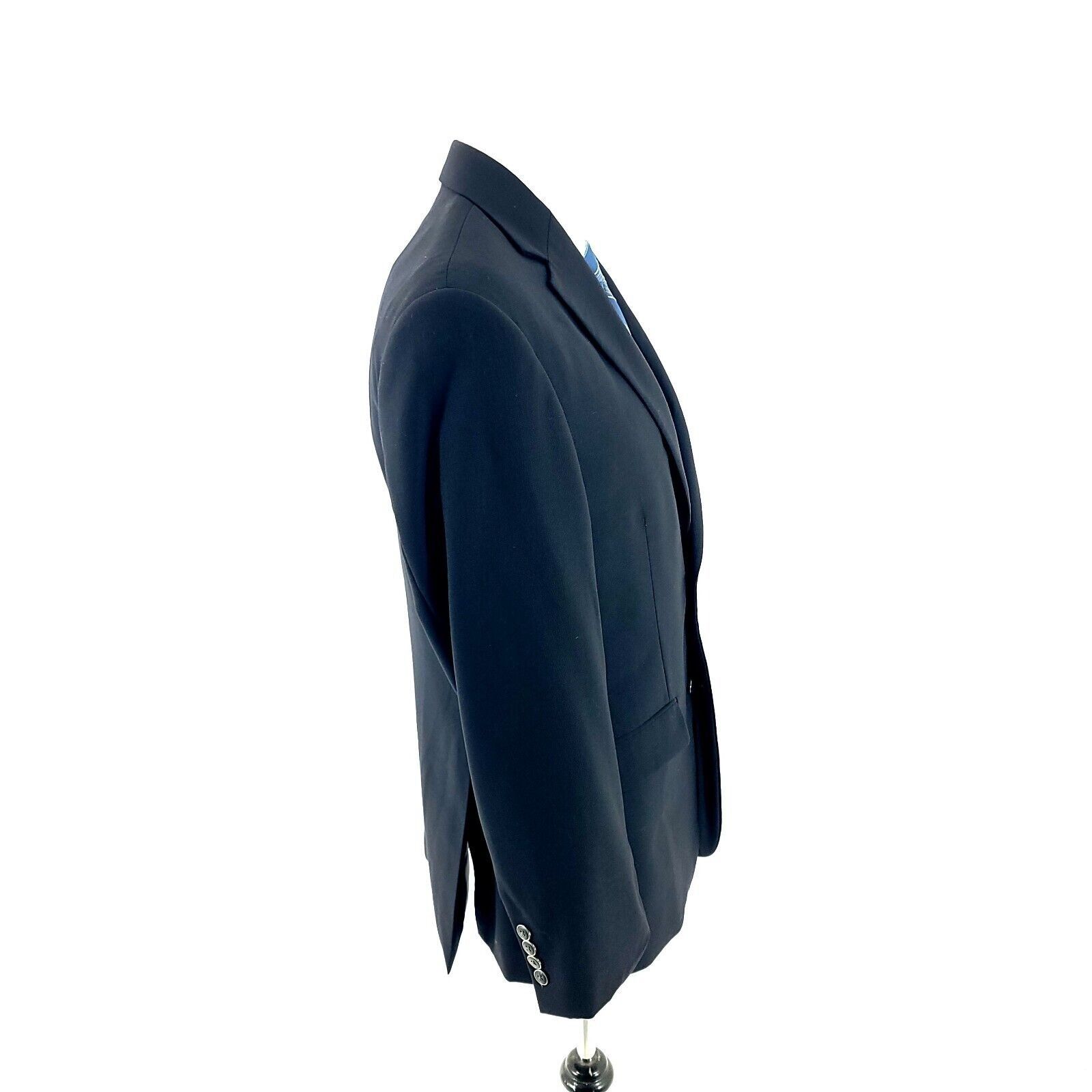 Pronto Uomo Pronto Uomo Wool Polyester 2 Button Blazer 38S Blue Tagged 4 Size 38S - 6 Thumbnail