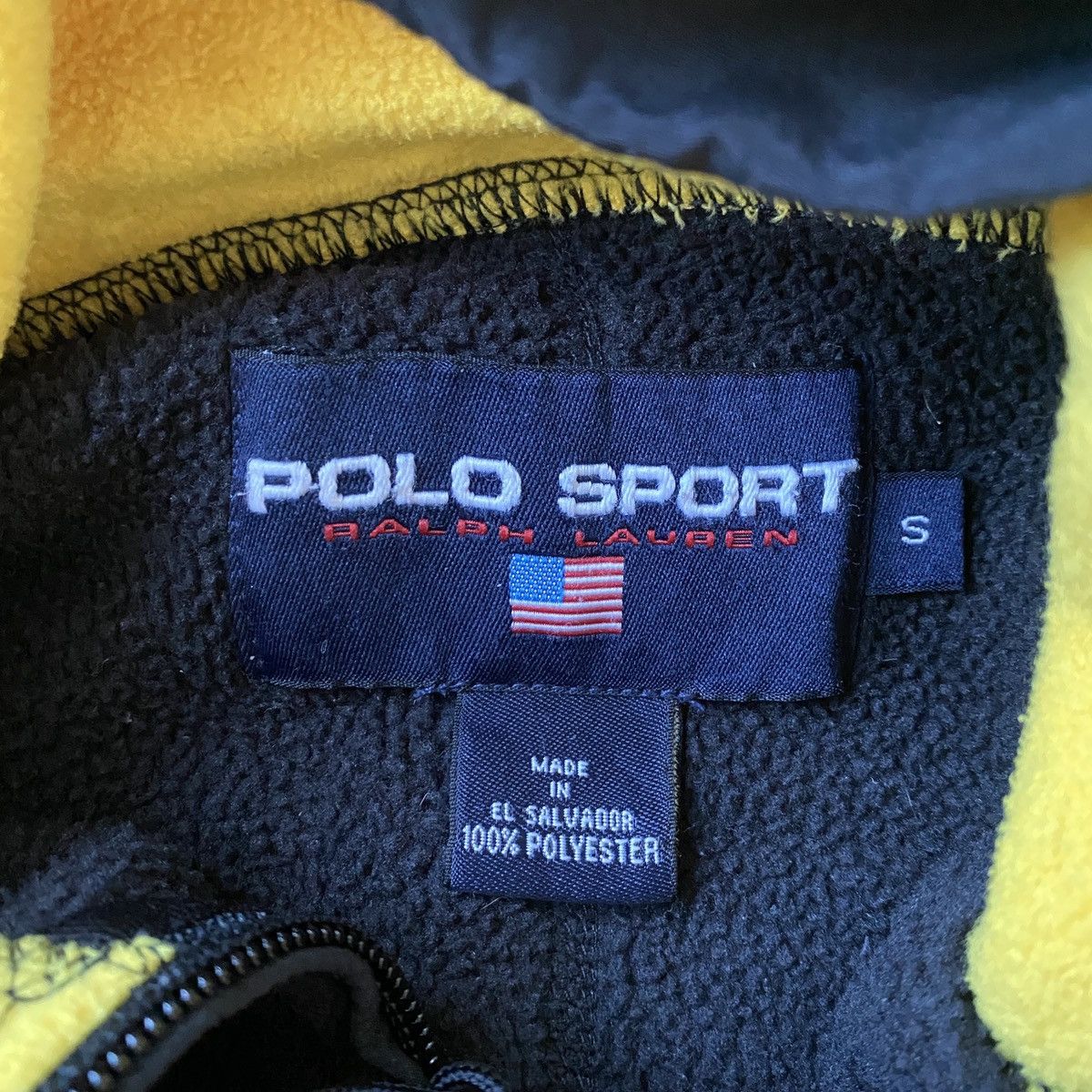 Polo Ralph Lauren × Vintage Polo Sport Nylon Hooded Fleece Size US S / EU 44-46 / 1 - 9 Thumbnail