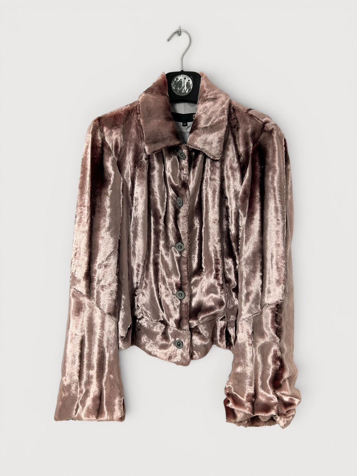 Just Cavalli AW2004 Faux Fur Patchwork Jacket Size US S / EU 44-46 / 1 - 1 Thumbnail