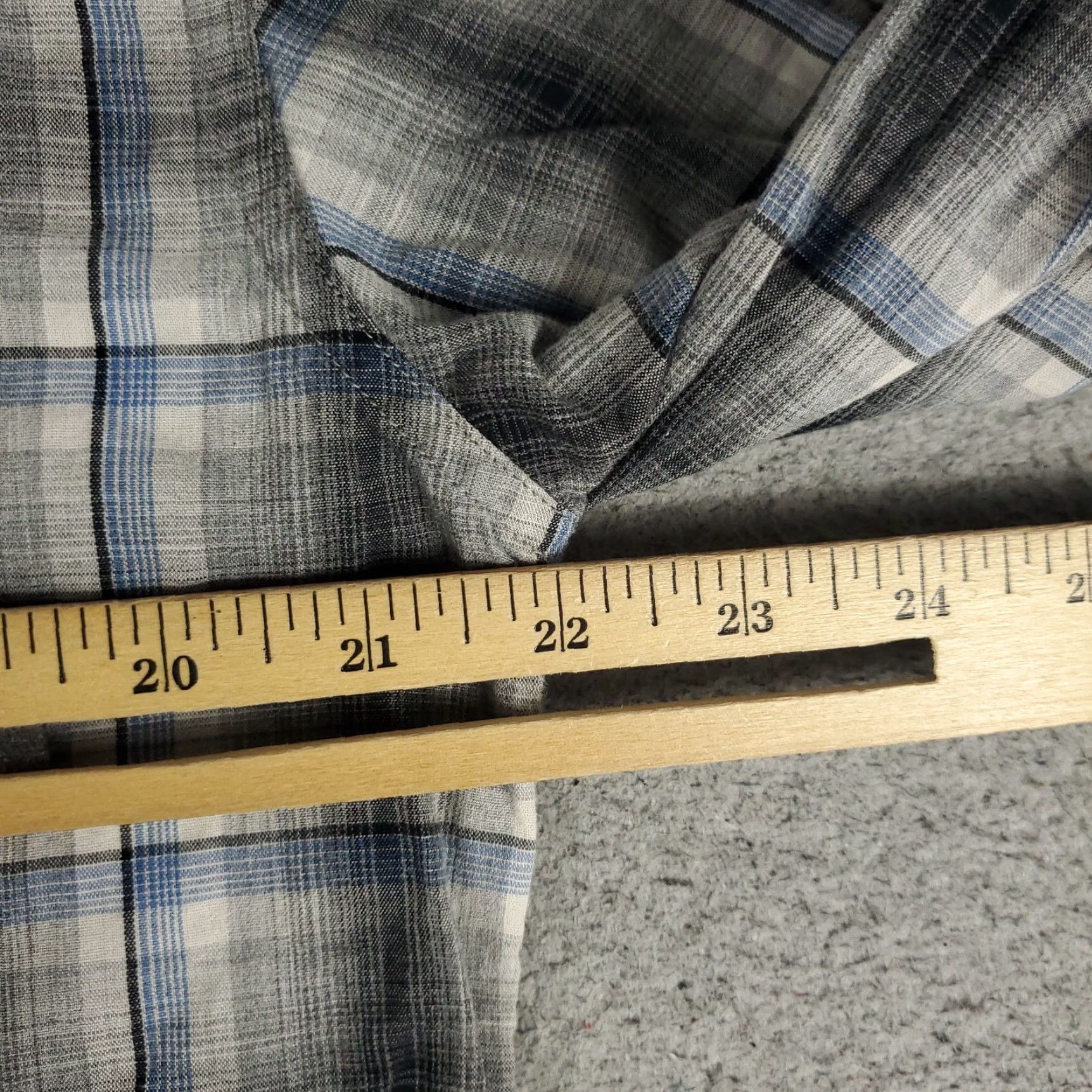 John Varvatos John Varvatos Shirt Mens Medium Gray Plaid Long Sleeve Button Up Size US M / EU 48-50 / 2 - 5 Thumbnail