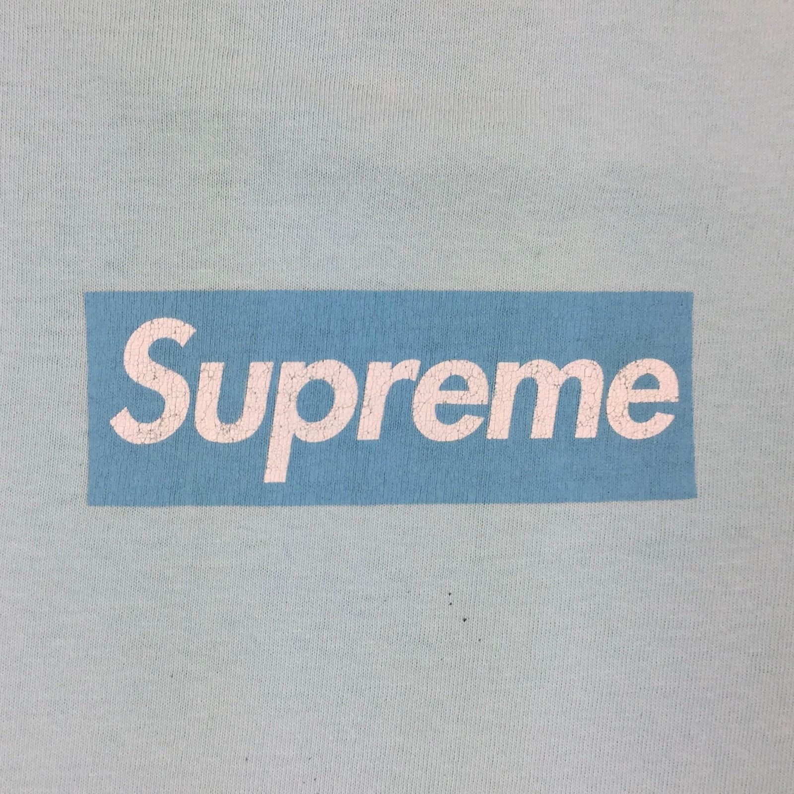 Supreme 2003 Supreme Sky Blue Tonal Box Logo Tee Size US L / EU 52-54 / 3 - 3 Thumbnail