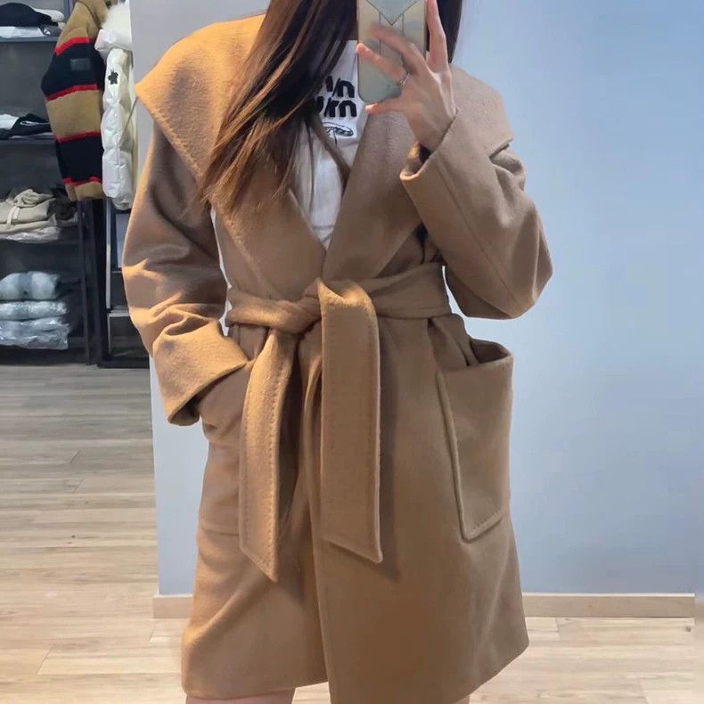 Max Mara Max Mara Brown woolen coat Size S / US 4 / IT 40 - 1 Thumbnail