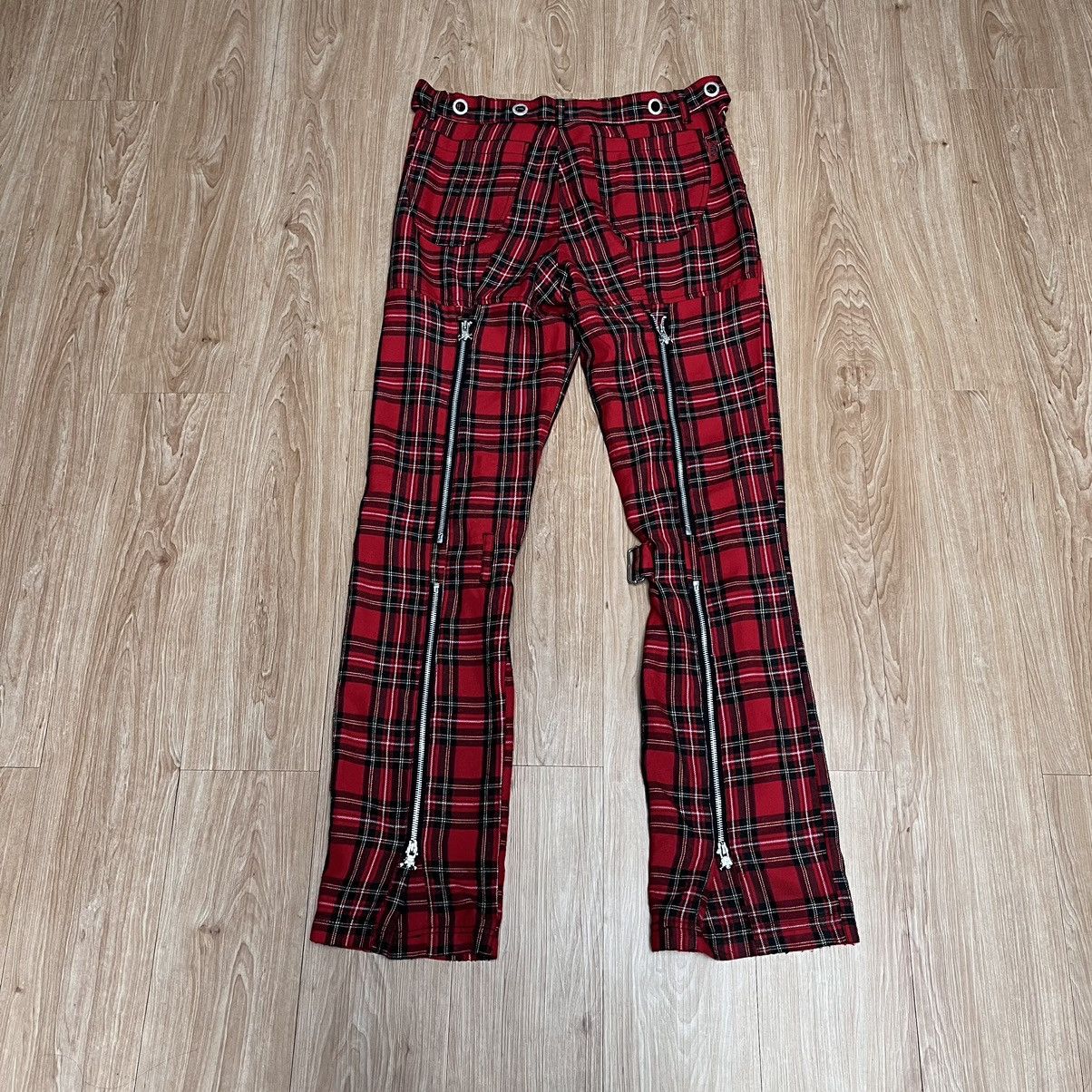 Japanese Brand × Seditionaries Bondage Mad Punk Tartan Pants Seditionaries Multi Zipper Size US 32 / EU 48 - 1 Thumbnail