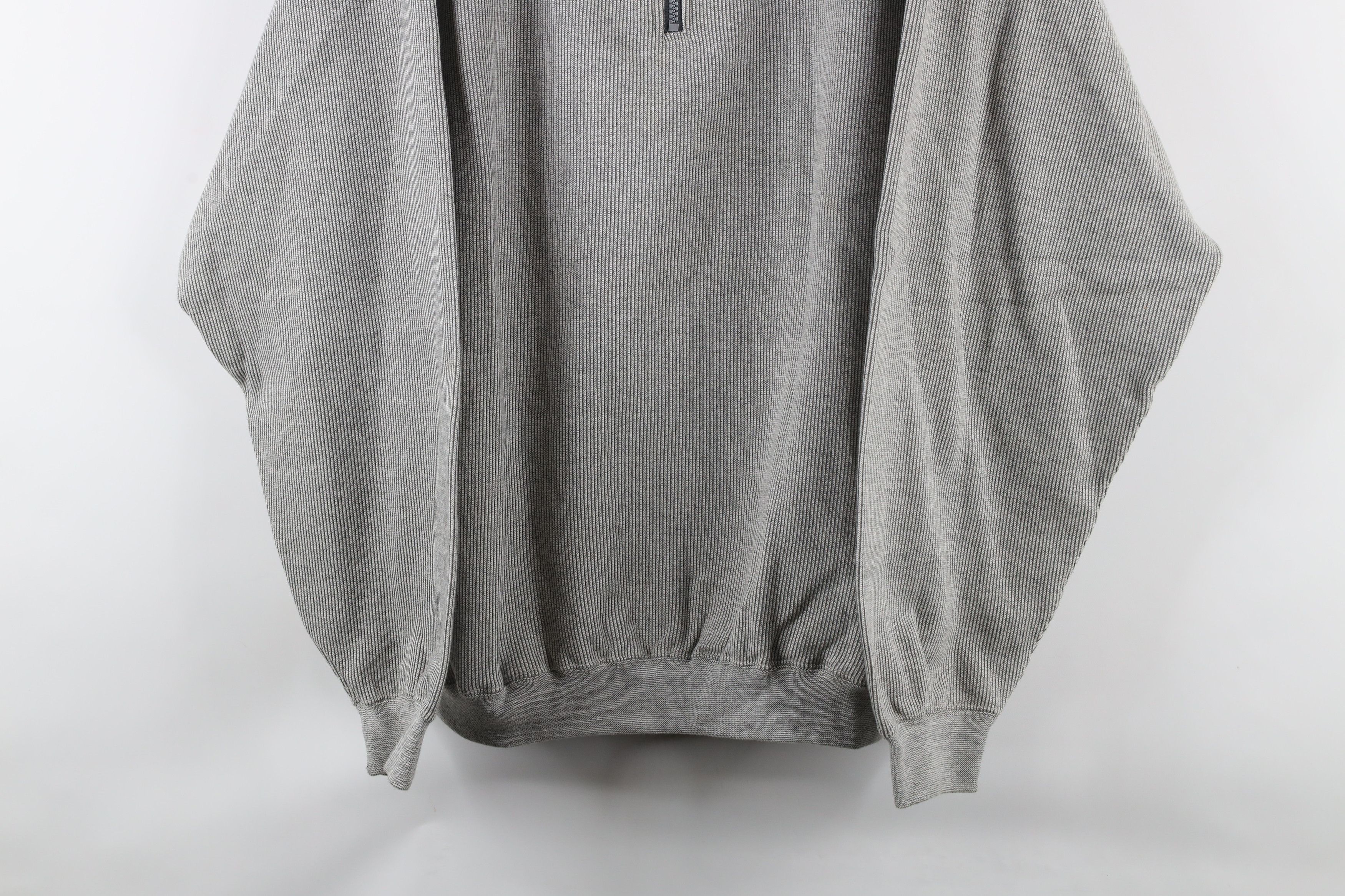 Vintage Vintage 90s Streetwear Striped Half Zip Pullover Sweatshirt Size US L / EU 52-54 / 3 - 3 Thumbnail