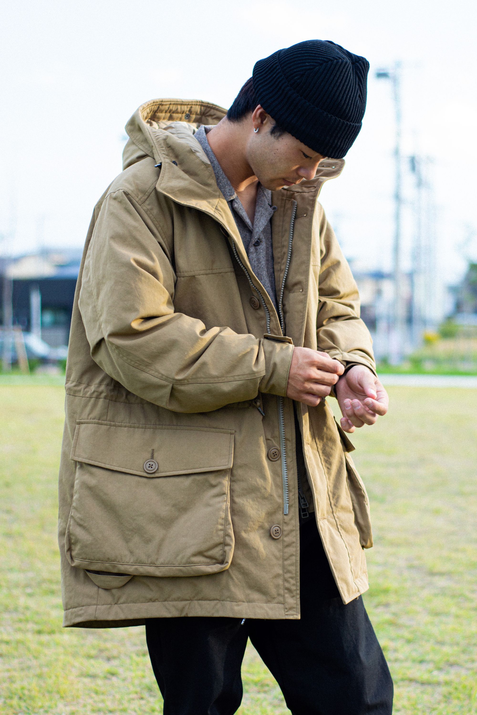 n/a Snow Peak Taikibi Beige Down Coat