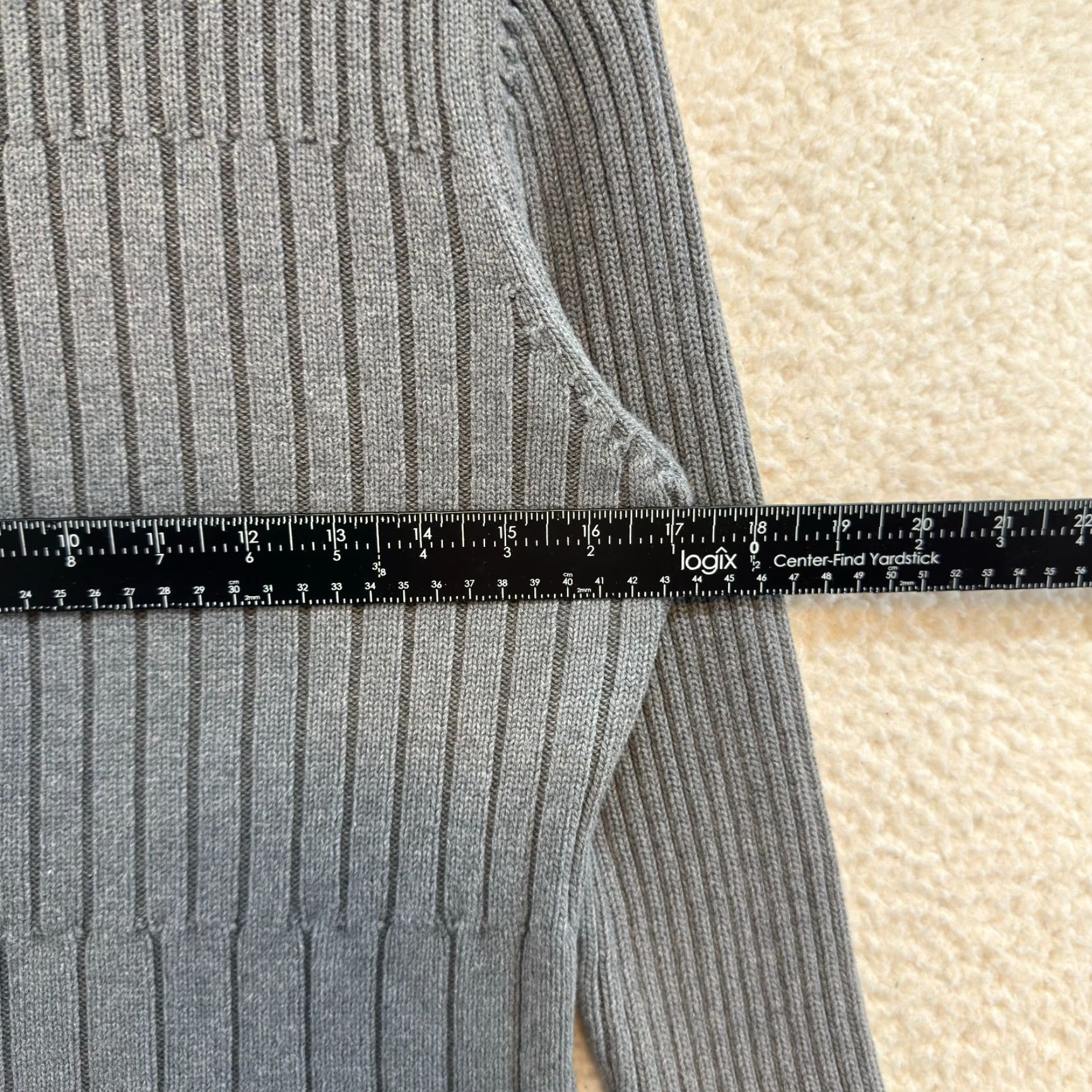 Vintage J Jill Turtleneck Sweater Small Grey Womens Rib Knit 100% Cotton Minimalist Shirt Womens S Gray Minimalist Rib Knit Cotton Turtleneck Sweater Jill) Size S / US 4 / IT 40 - 3 Thumbnail