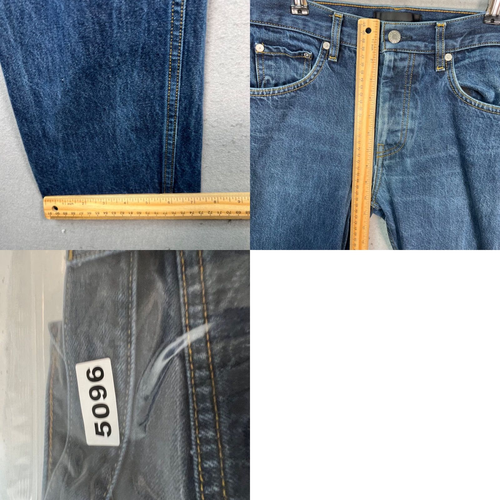 Helmut Lang VINTAGE Helmut Lang Jeans Mens Size 30 Selvedge Raw Denim Straight Leg USA 30 Blue Cotton Pants Slim Mesurement check Mens Size US 30 / EU 46 - 8 Thumbnail