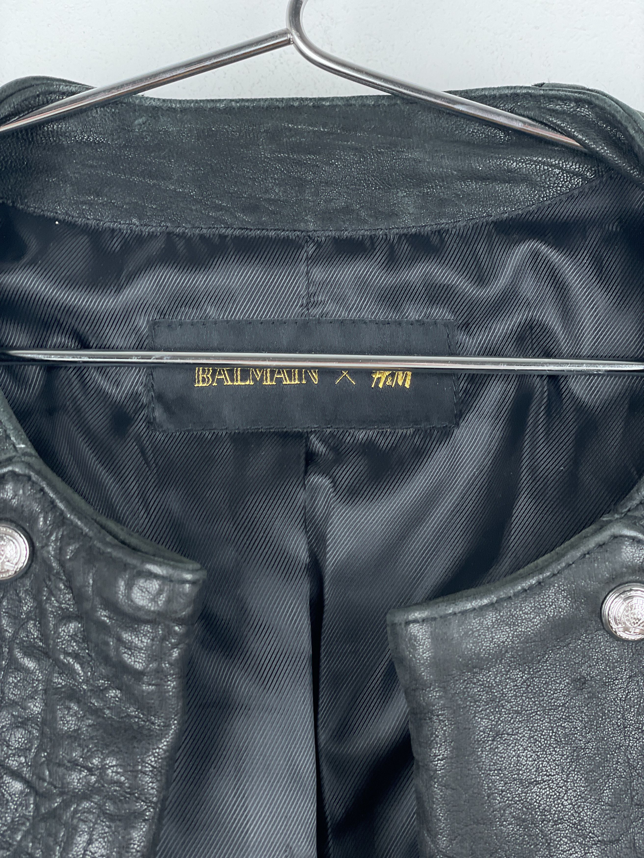 Balmain × H&M Balmain x H&M AW15 Double-Zipper Biker Leather Jacket Size US L / EU 52-54 / 3 - 15 Thumbnail